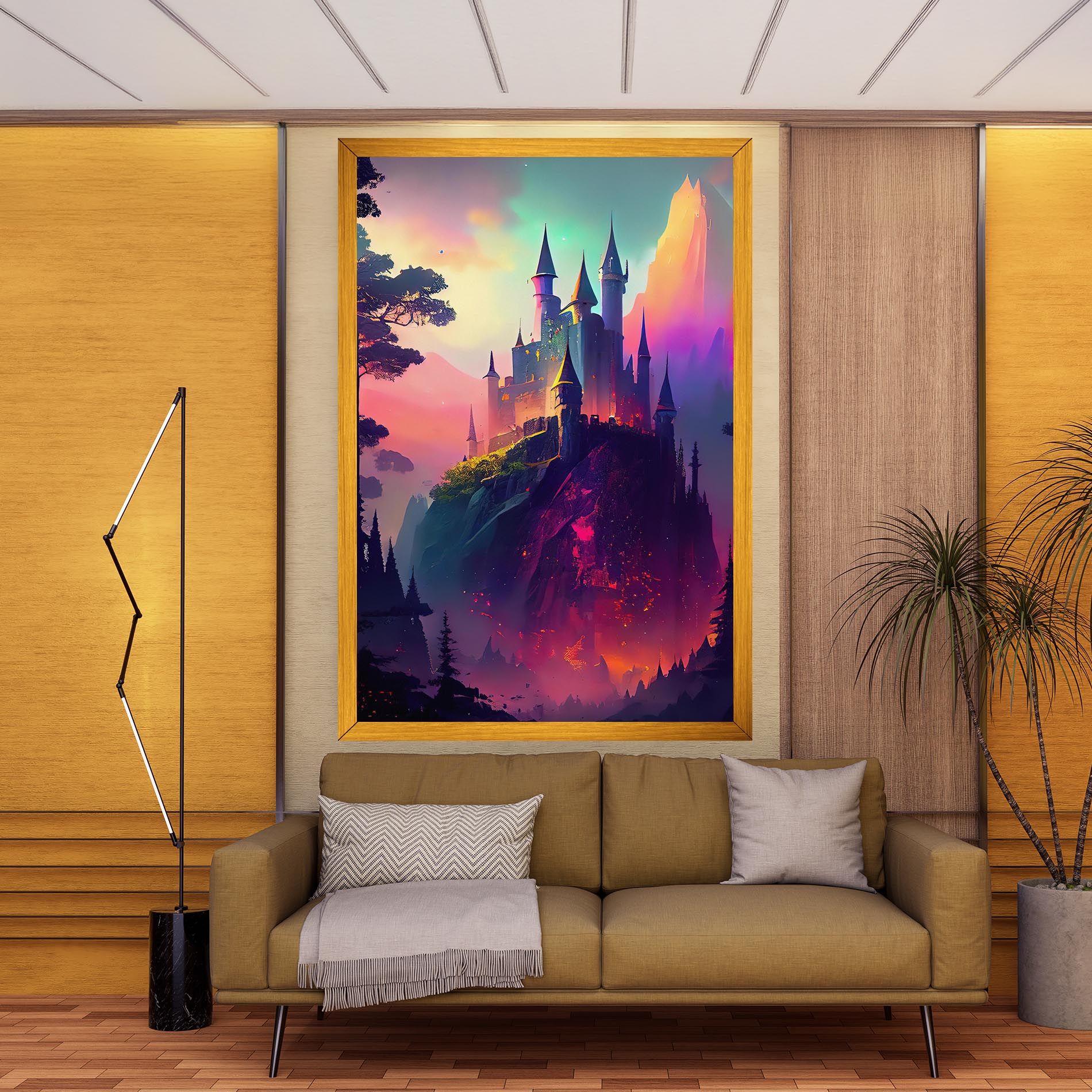 Purple Orange Castle mockup 9