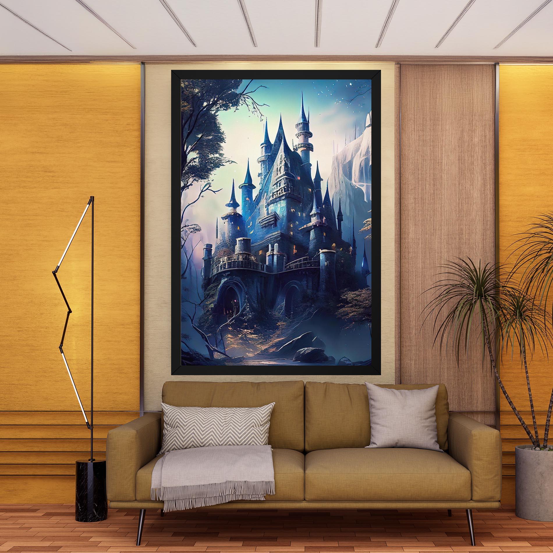 Vászonkép Blue Art Castle mockup 9
