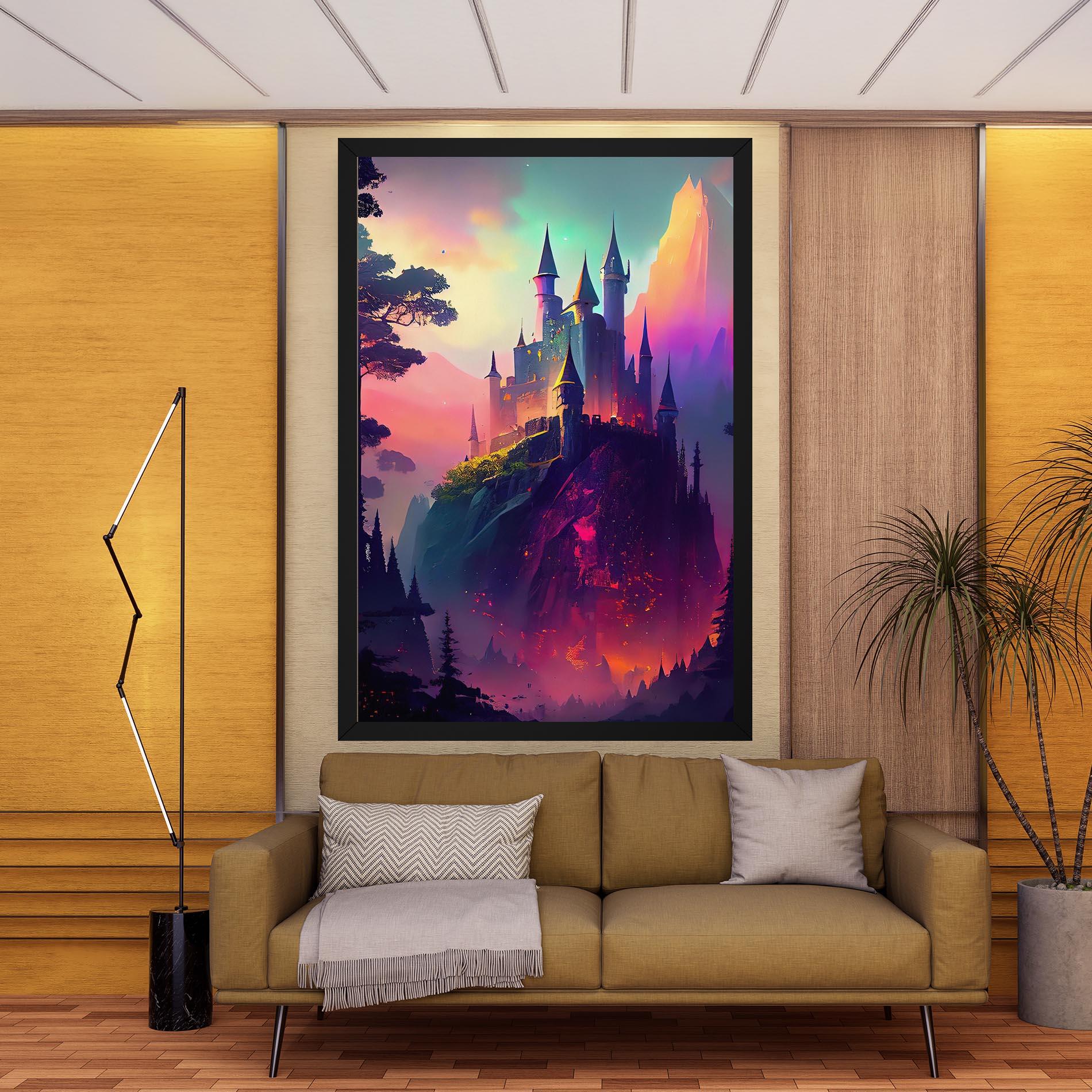 Vászonkép Purple Orange Castle mockup 9