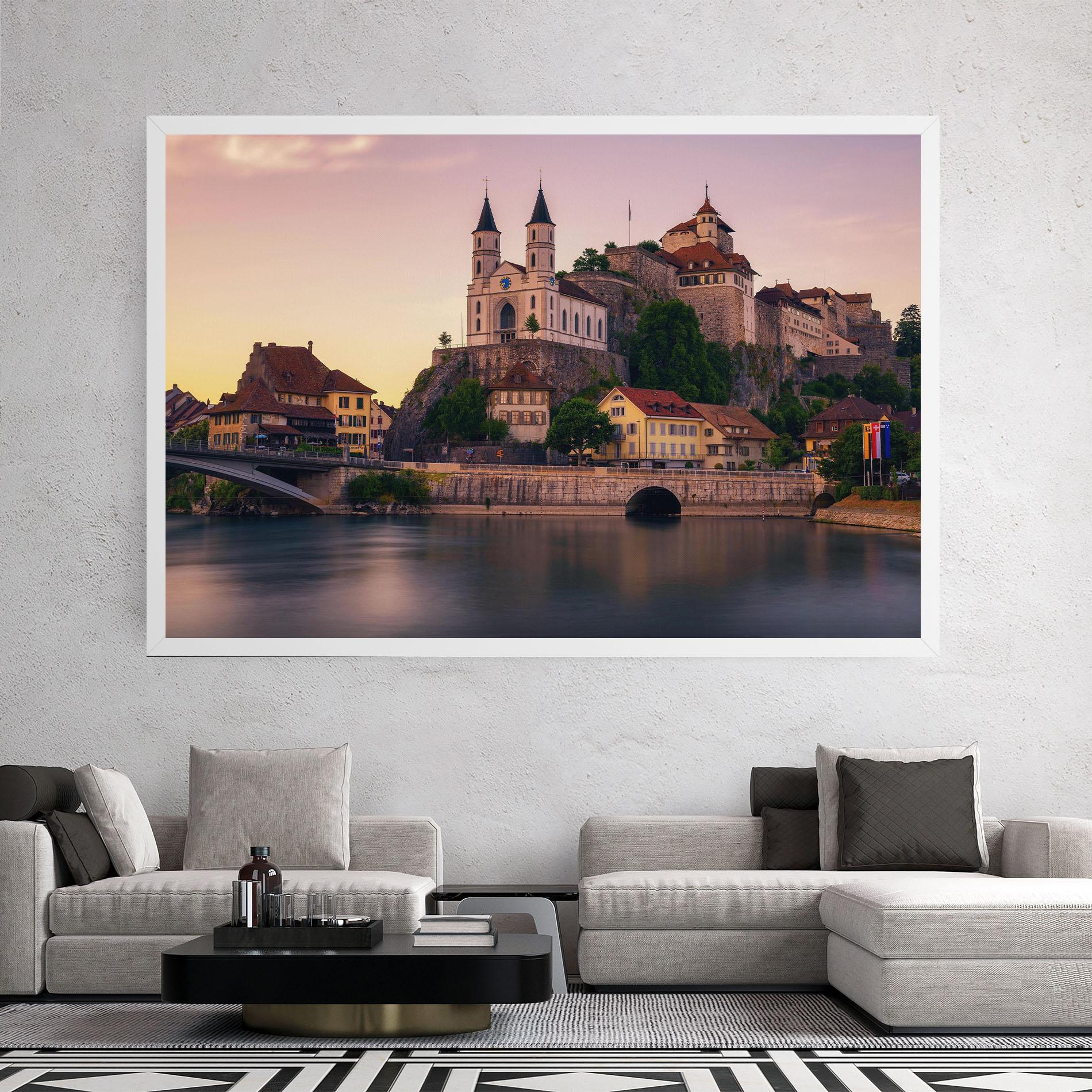 Vászonkép Aarburg Castle mockup 2