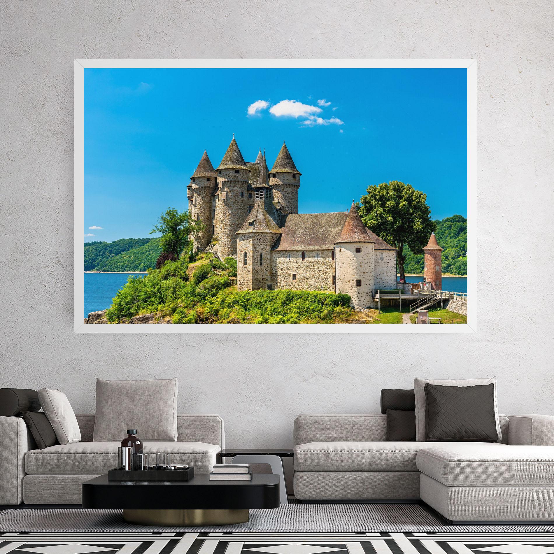 Vászonkép Medieval Castle France mockup 2