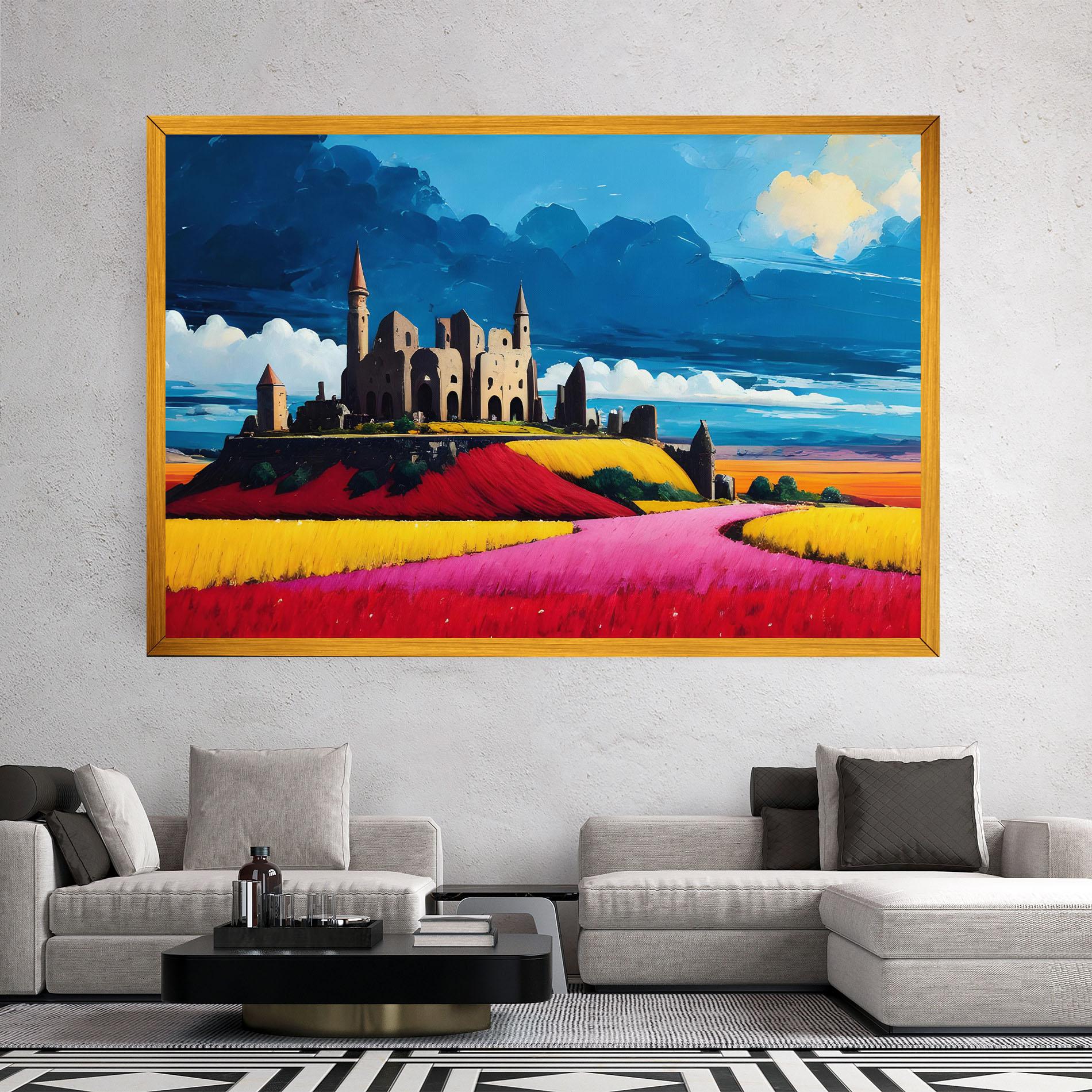 Vászonkép Antique Building Art mockup 2