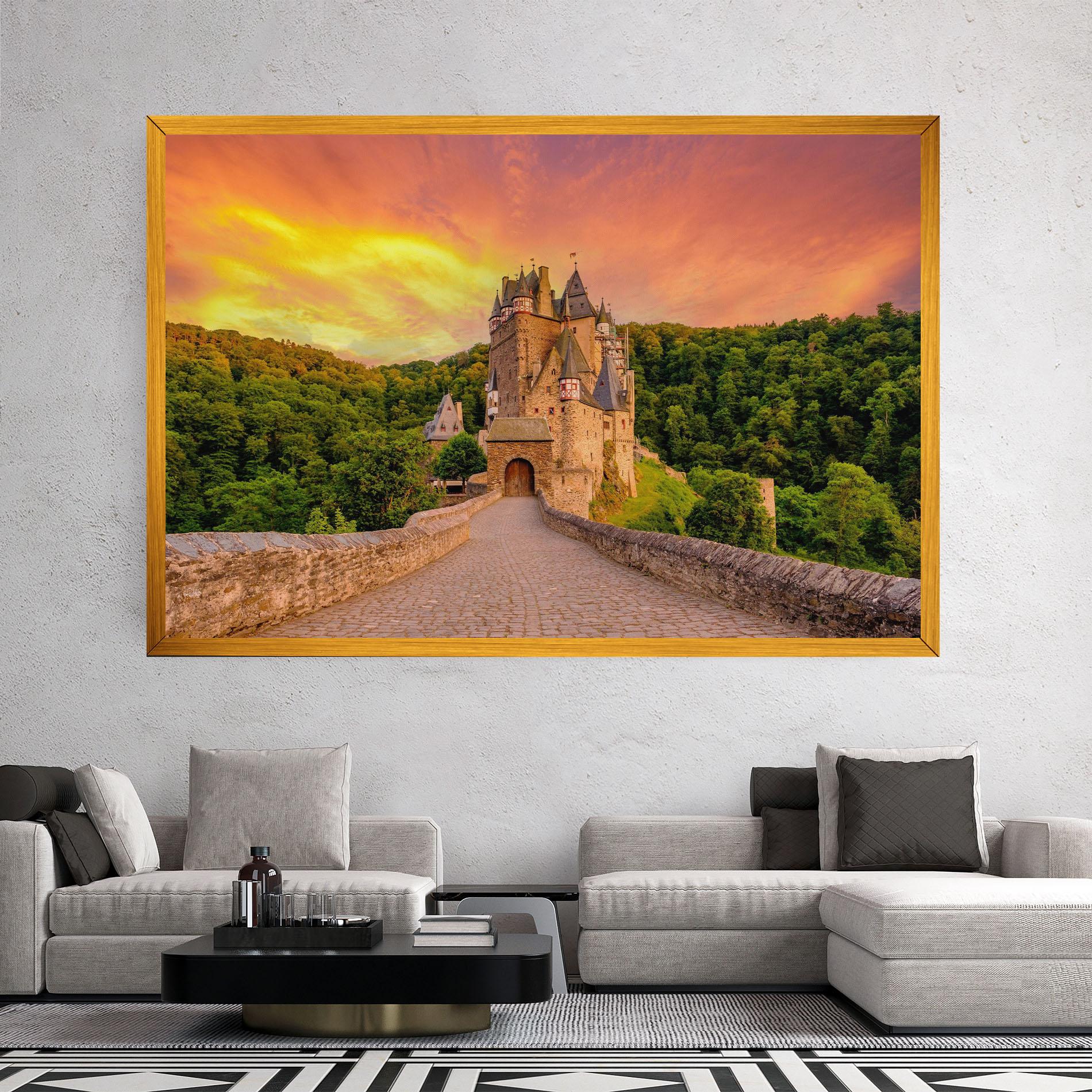 Vászonkép Burg Eltz Castle mockup 2
