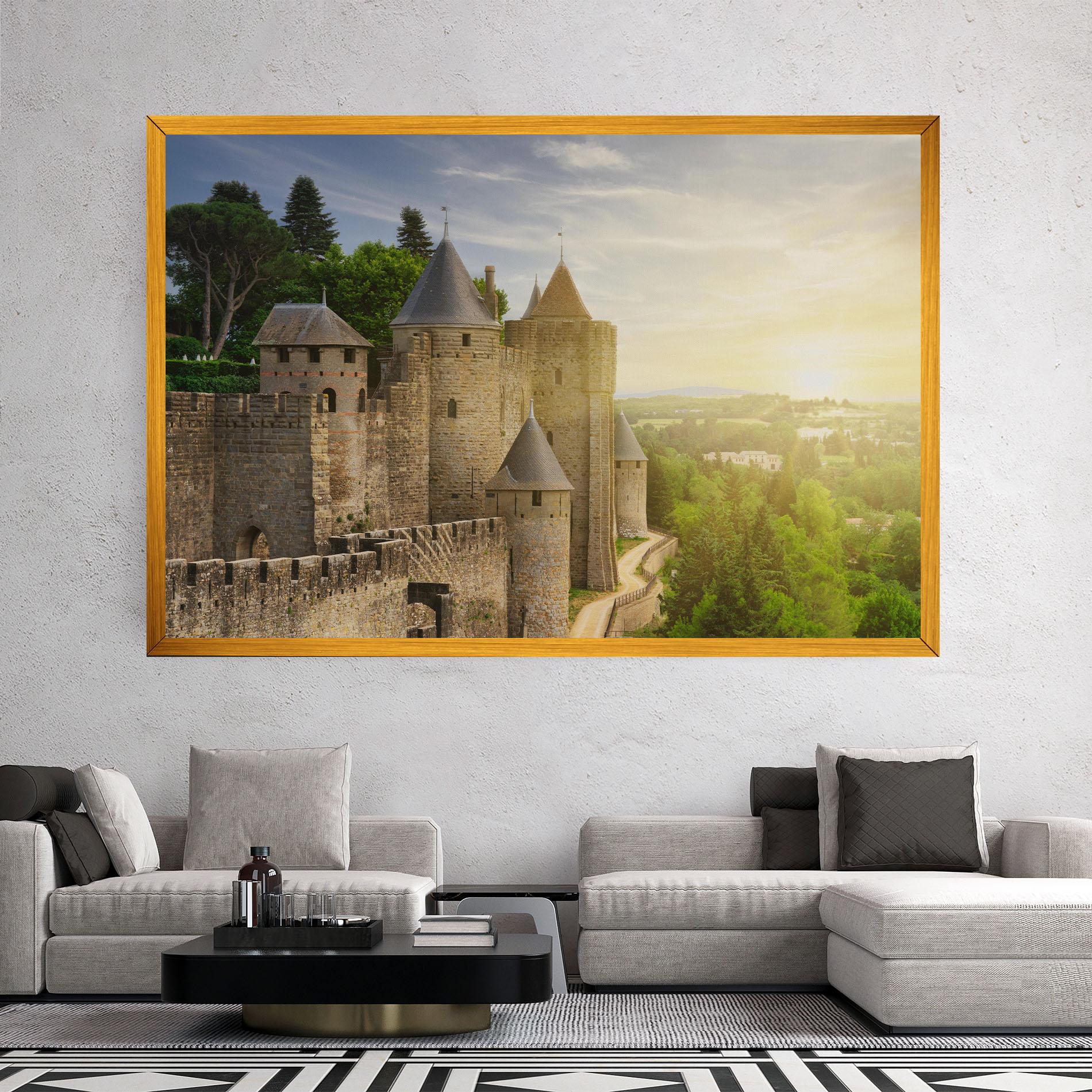 Vászonkép Carcassonne France mockup 2