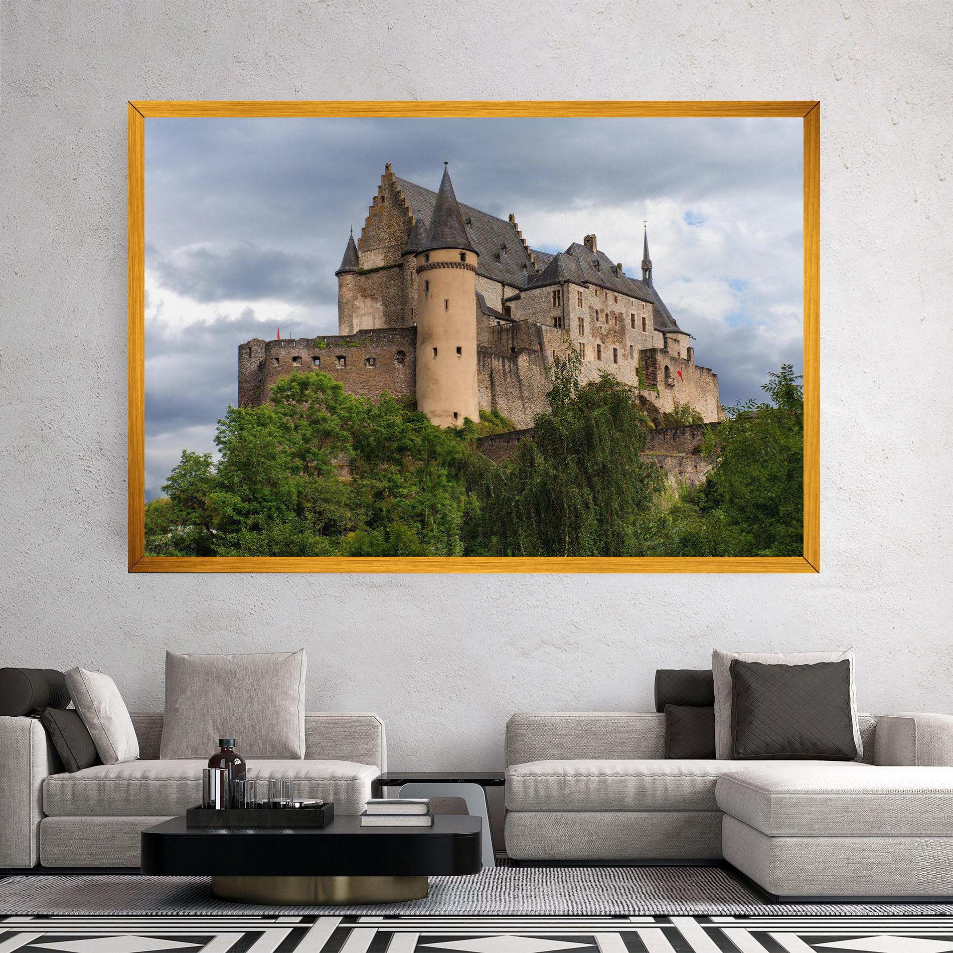 Vászonkép Castle Vianden mockup 2