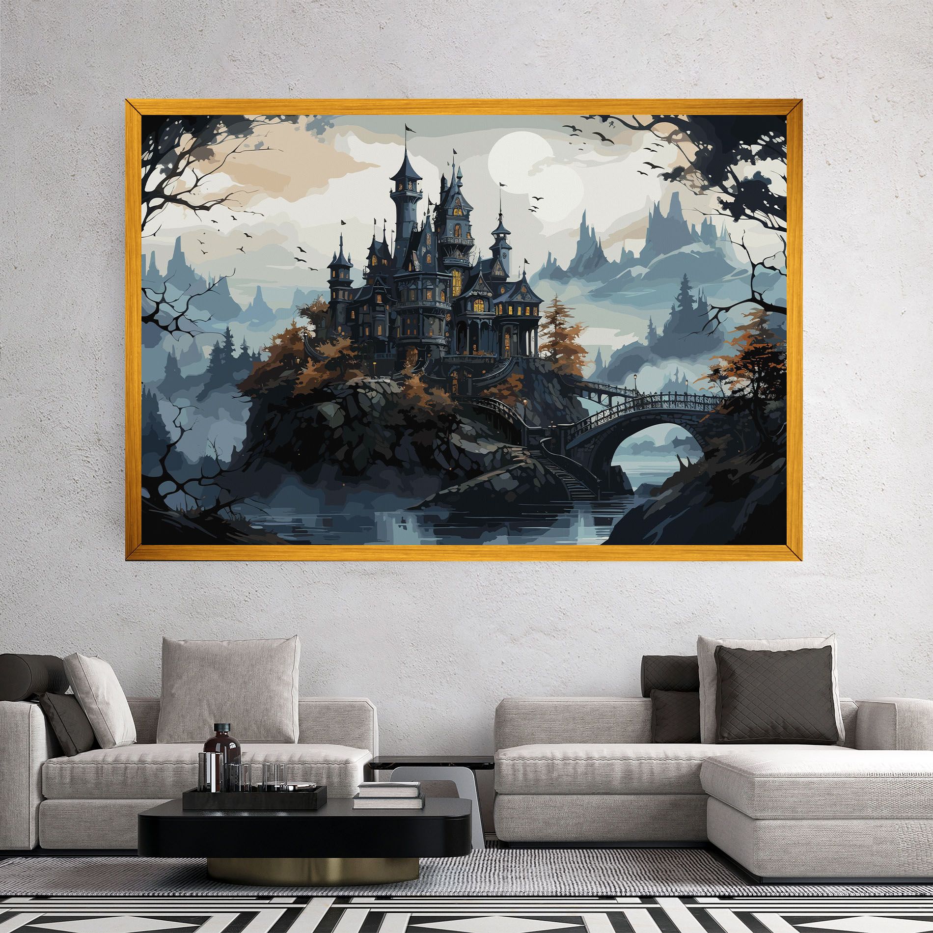 Grey Big Castle mockup 2