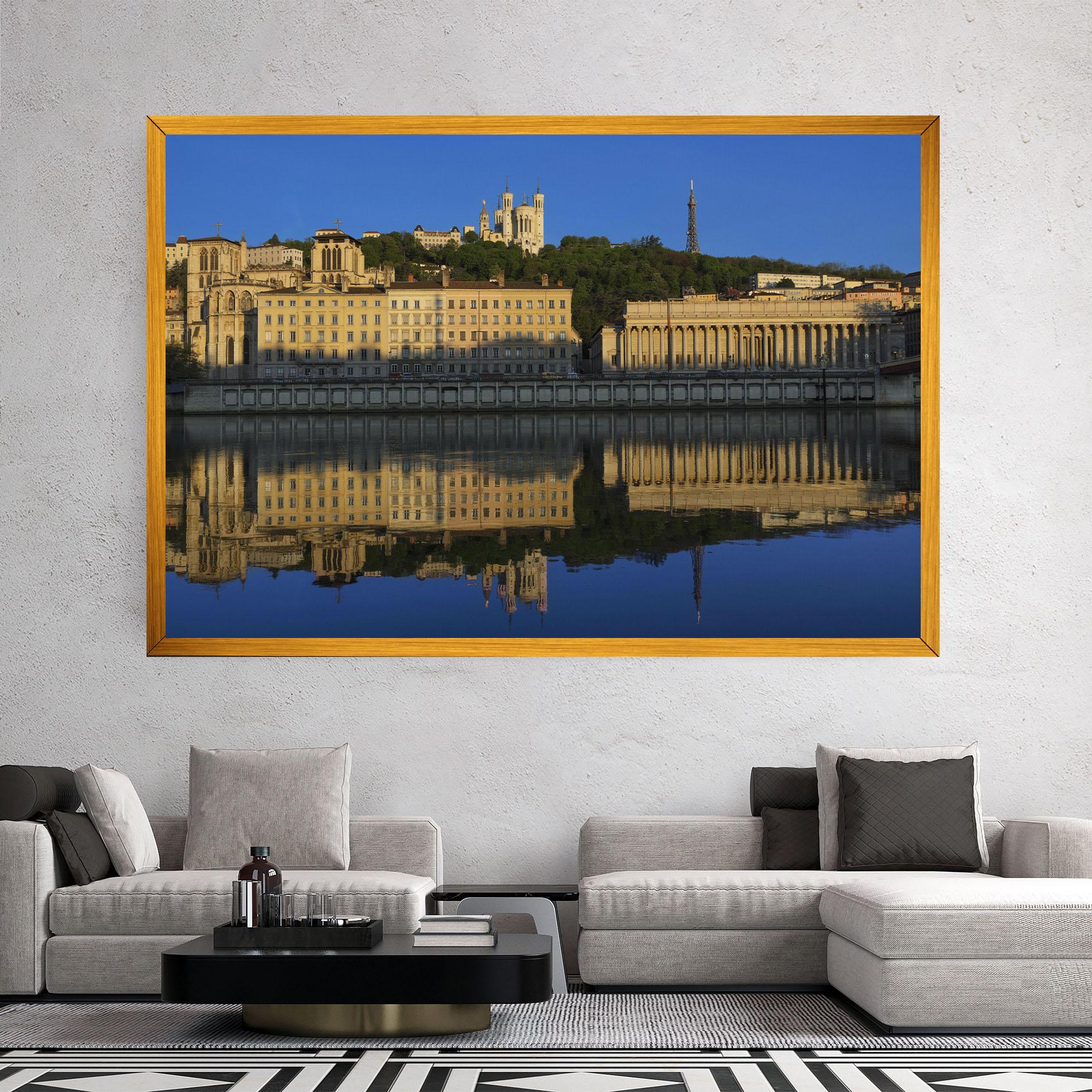Vászonkép Lyon France mockup 2