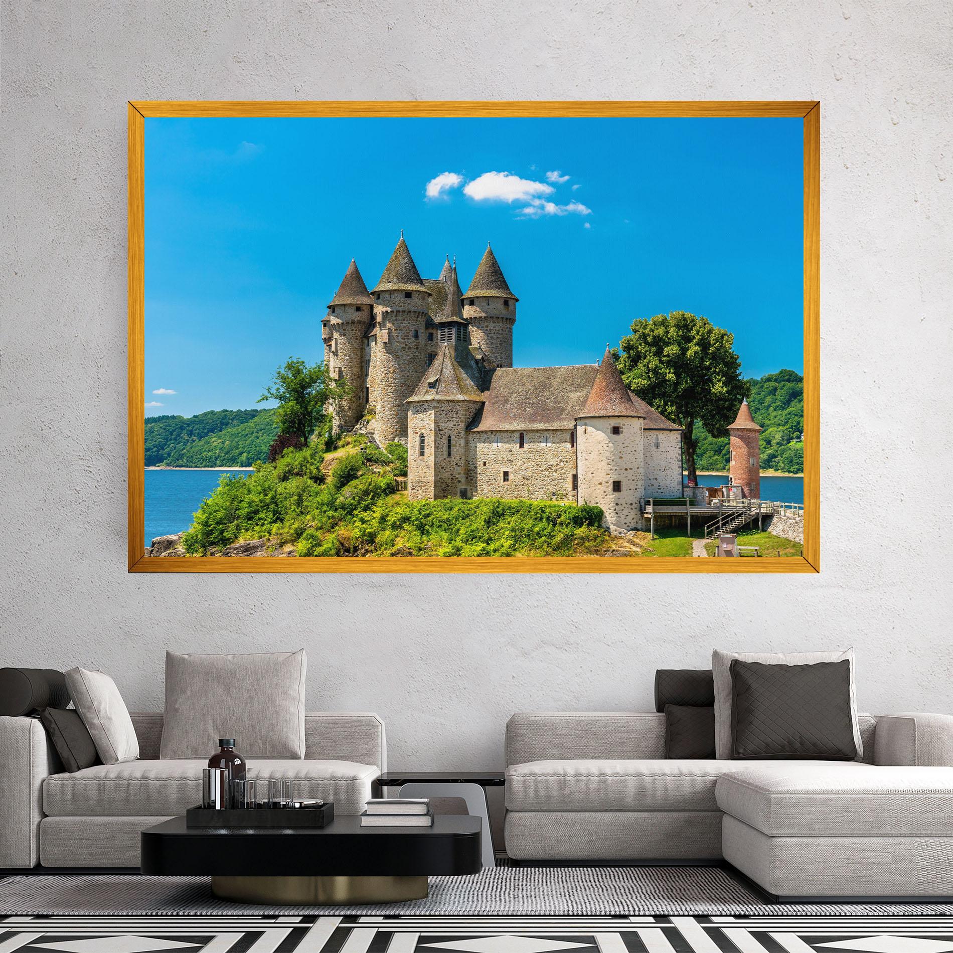 Vászonkép Medieval Castle France mockup 2