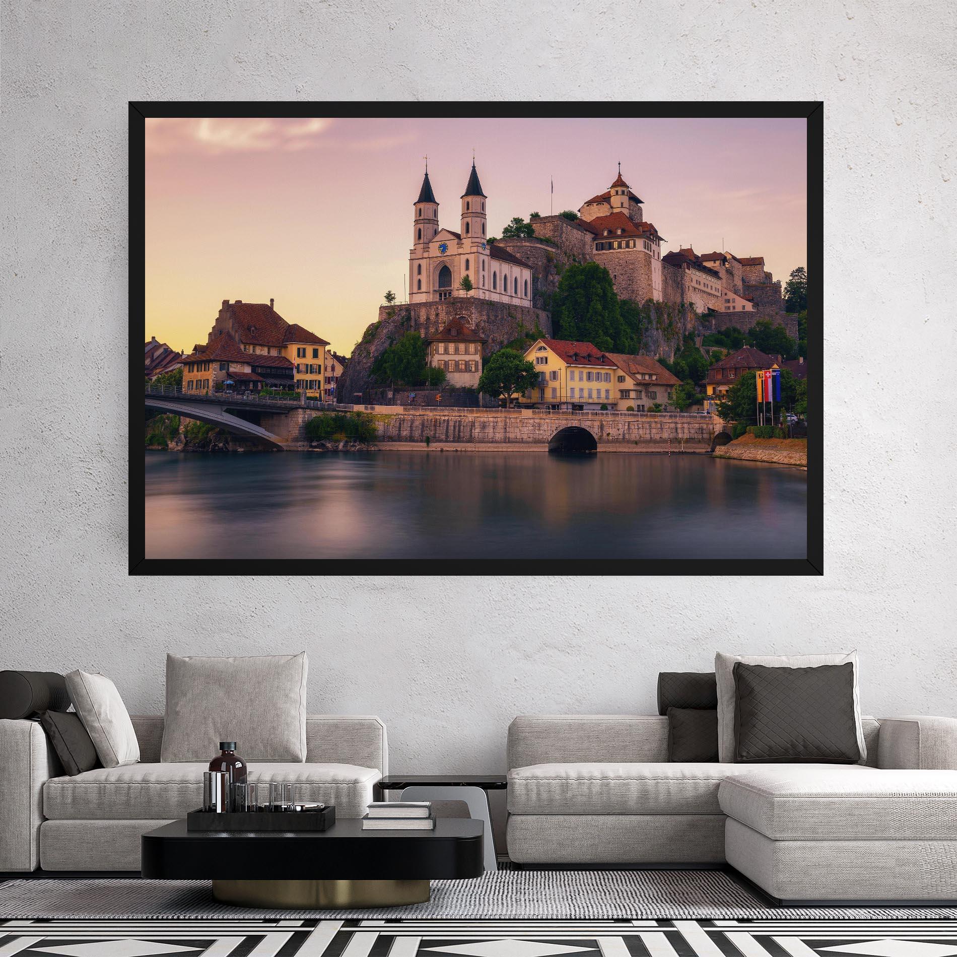 Vászonkép Aarburg Castle mockup 2