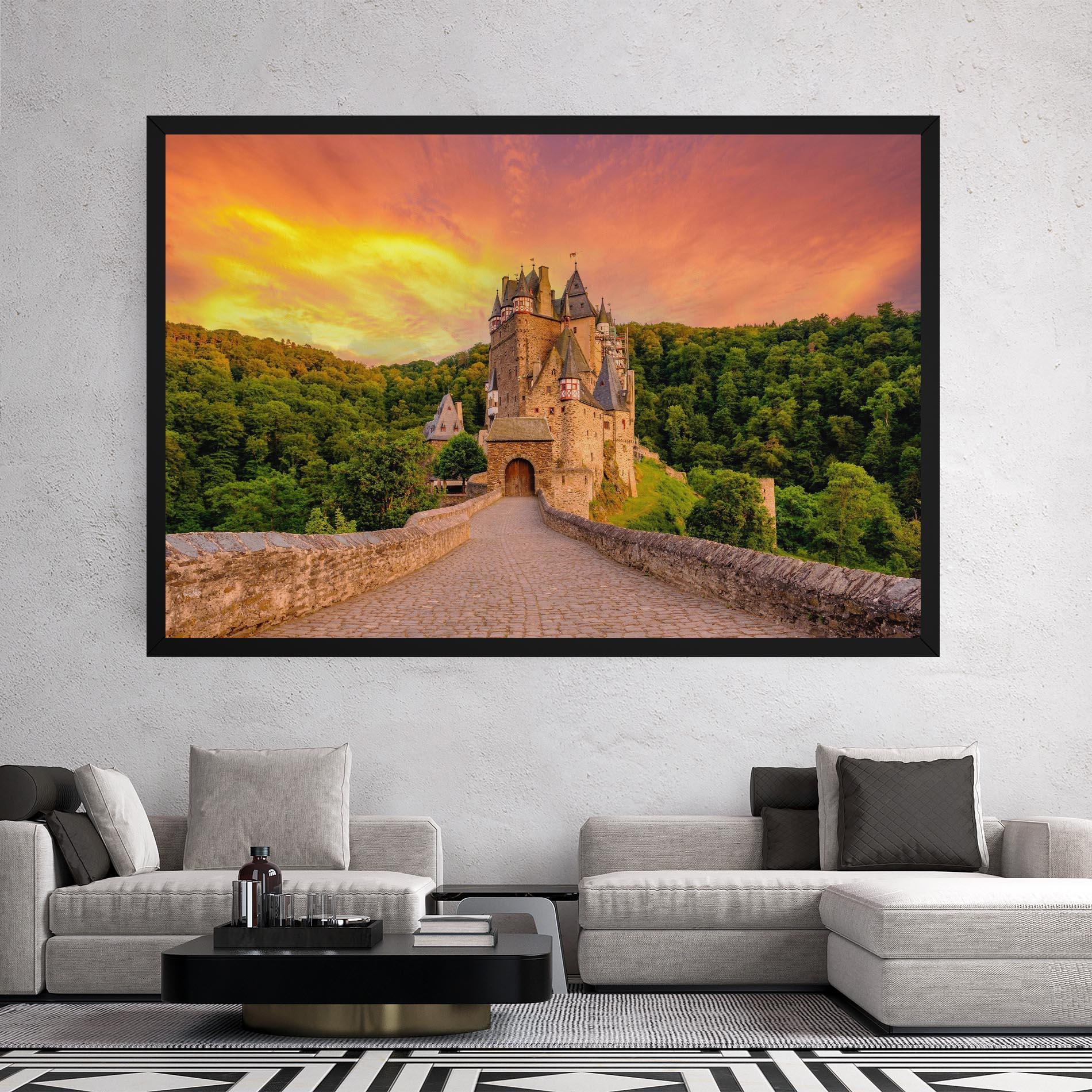 Vászonkép Burg Eltz Castle mockup 2