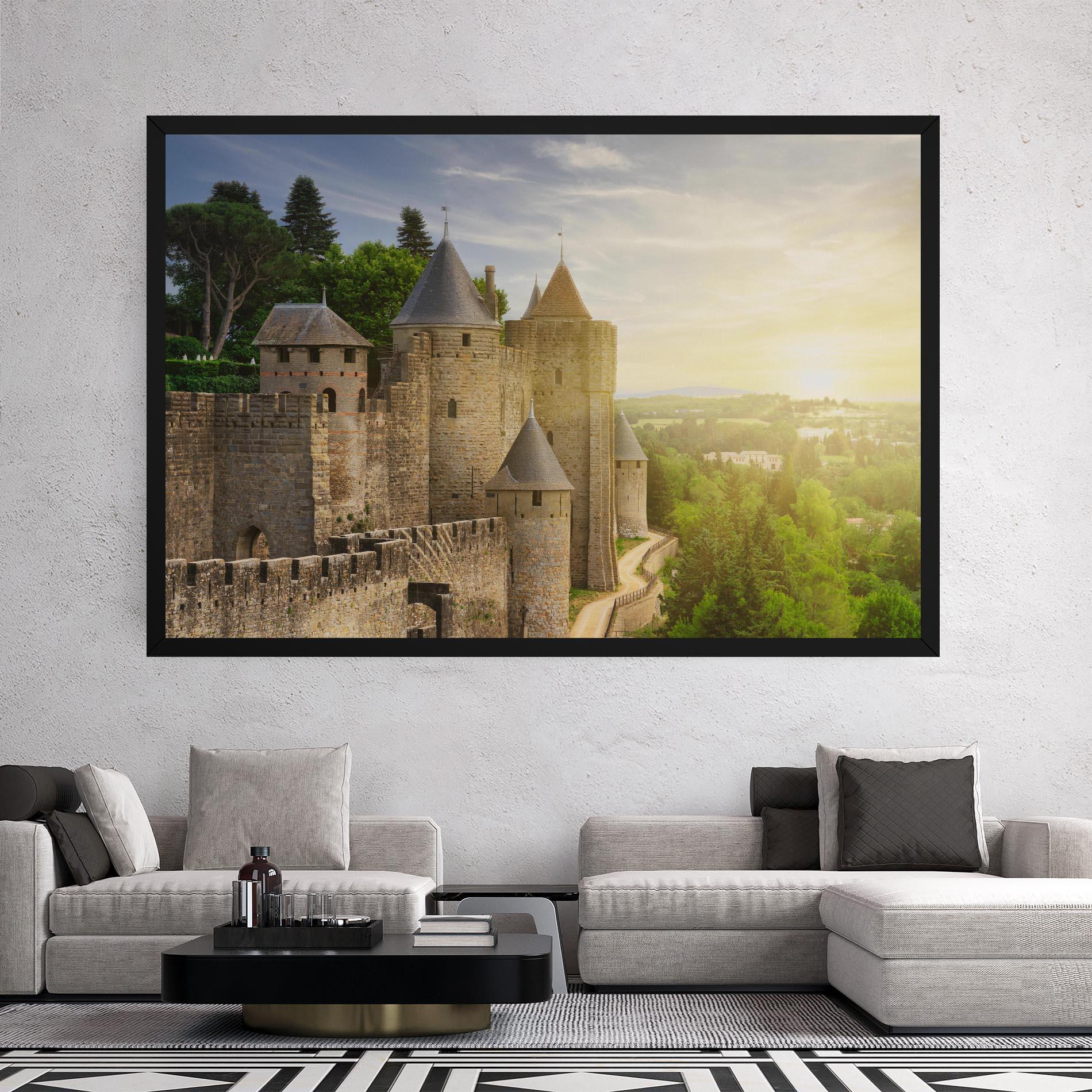 Vászonkép Carcassonne France mockup 2