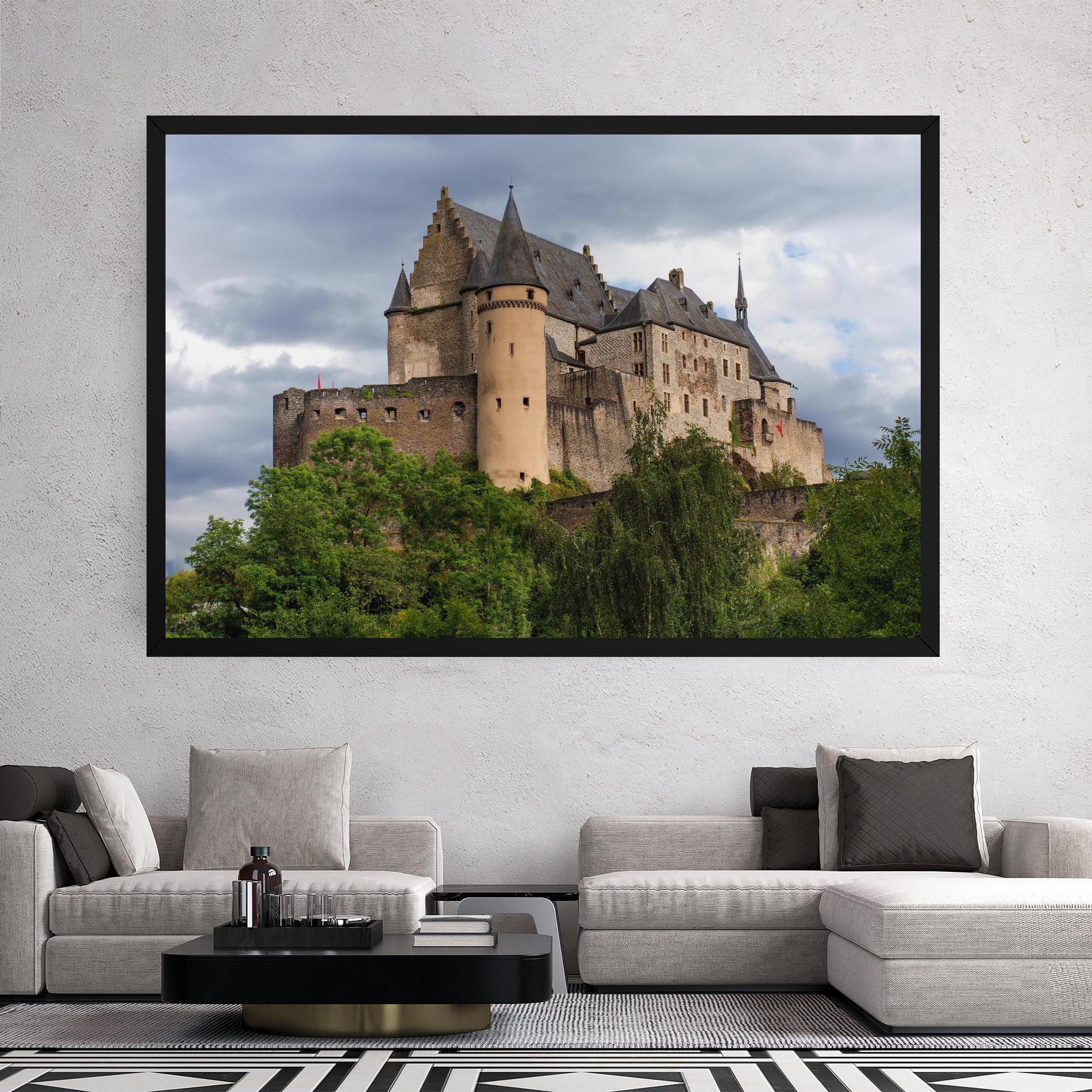 Vászonkép Castle Vianden mockup 2