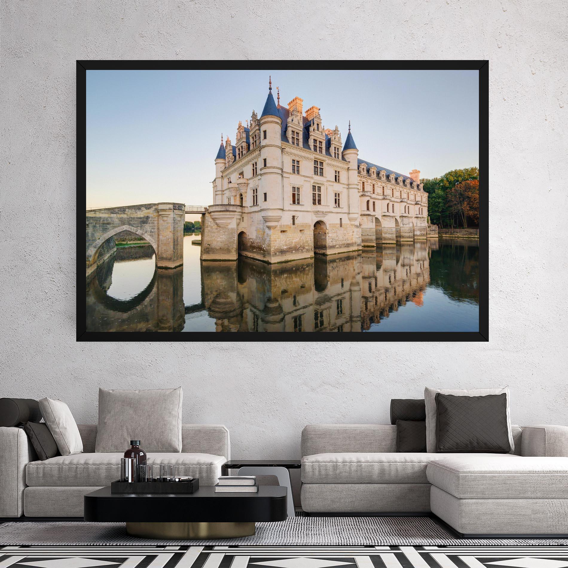 Vászonkép Chateau France mockup 2