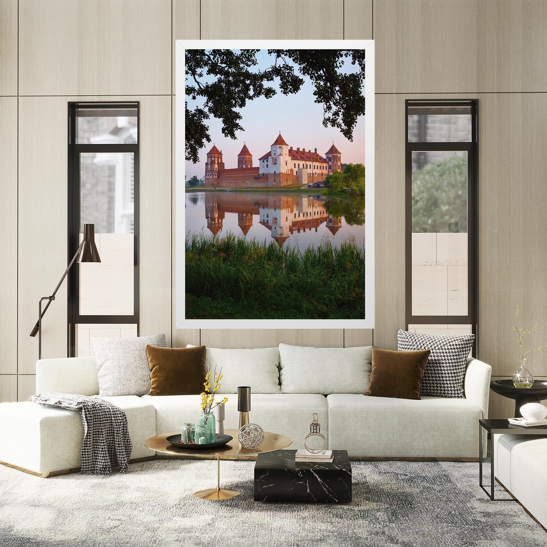 Vászonkép Ancient Castle Morning mockup 2