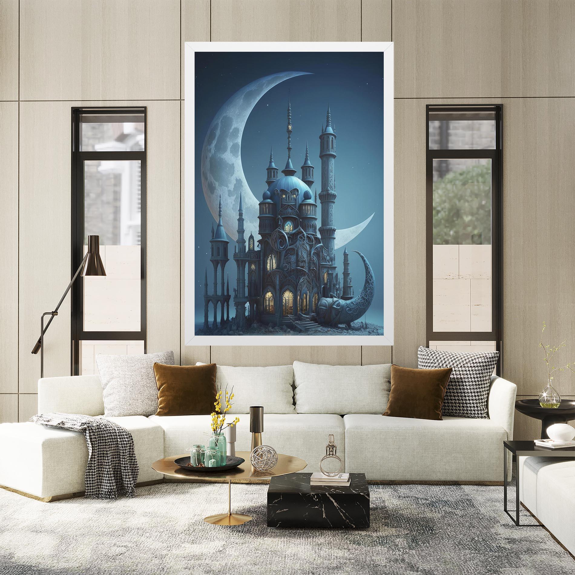 Vászonkép Mosque Moon mockup 2