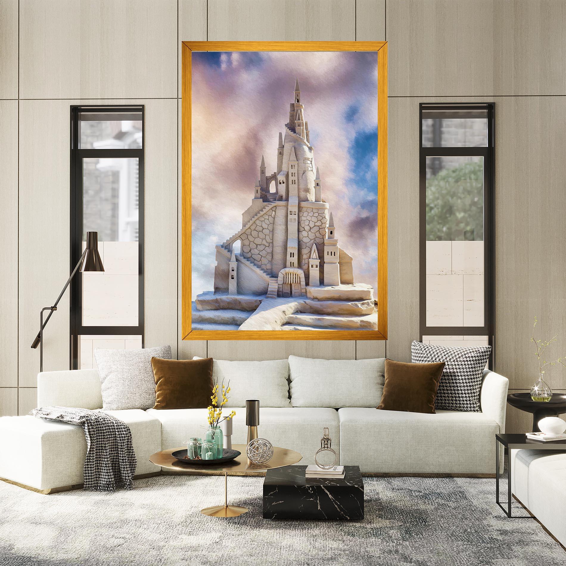 Vászonkép Cream Castle mockup 2