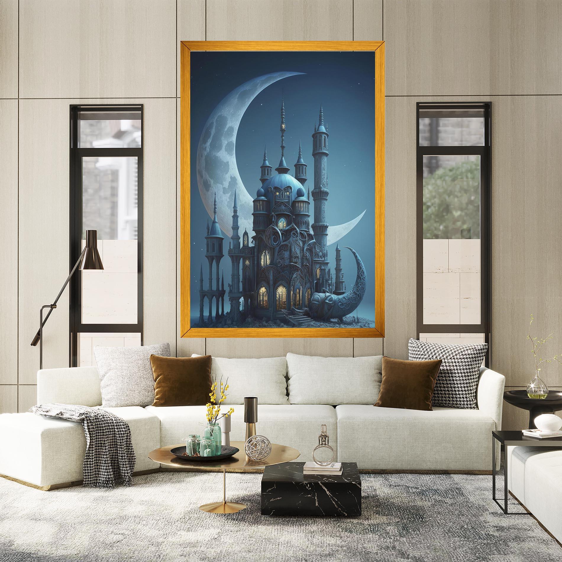 Vászonkép Mosque Moon mockup 2