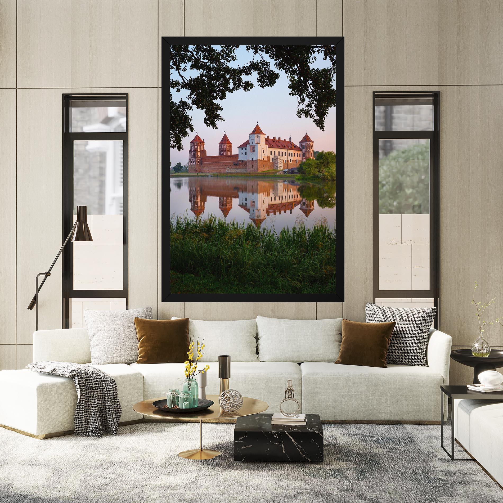 Vászonkép Ancient Castle Morning mockup 2