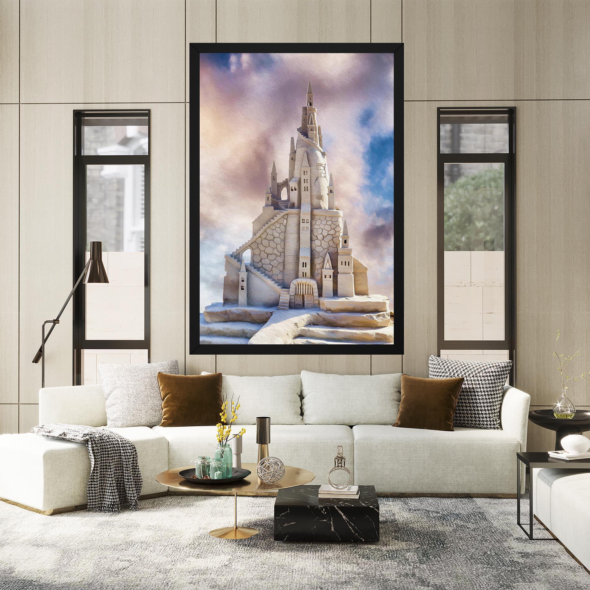 Vászonkép Cream Castle mockup 2