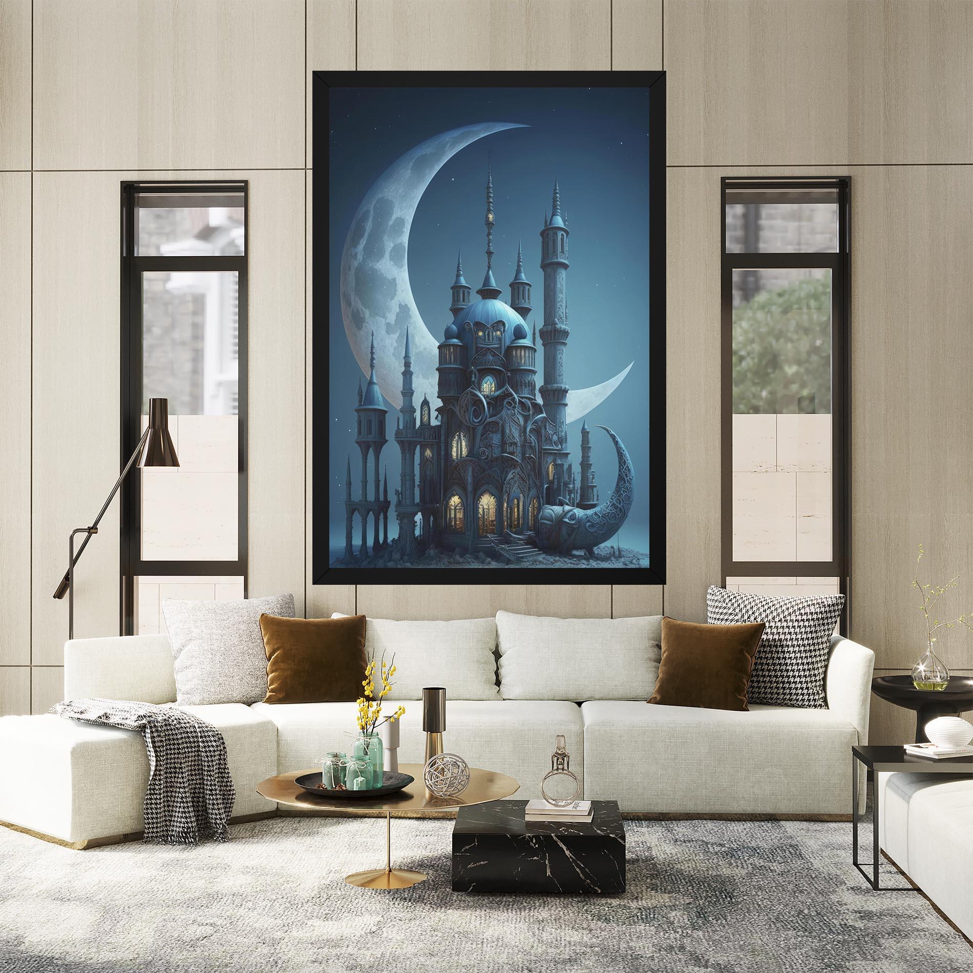 Vászonkép Mosque Moon mockup 2