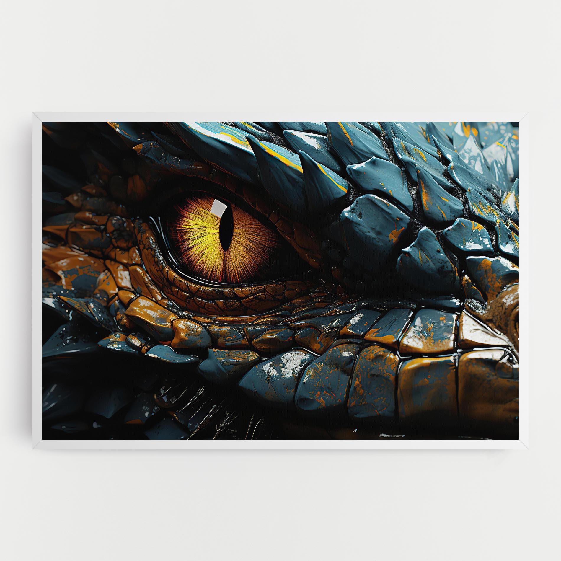 Vászonkép Yellow Dragon Eye mockup 0