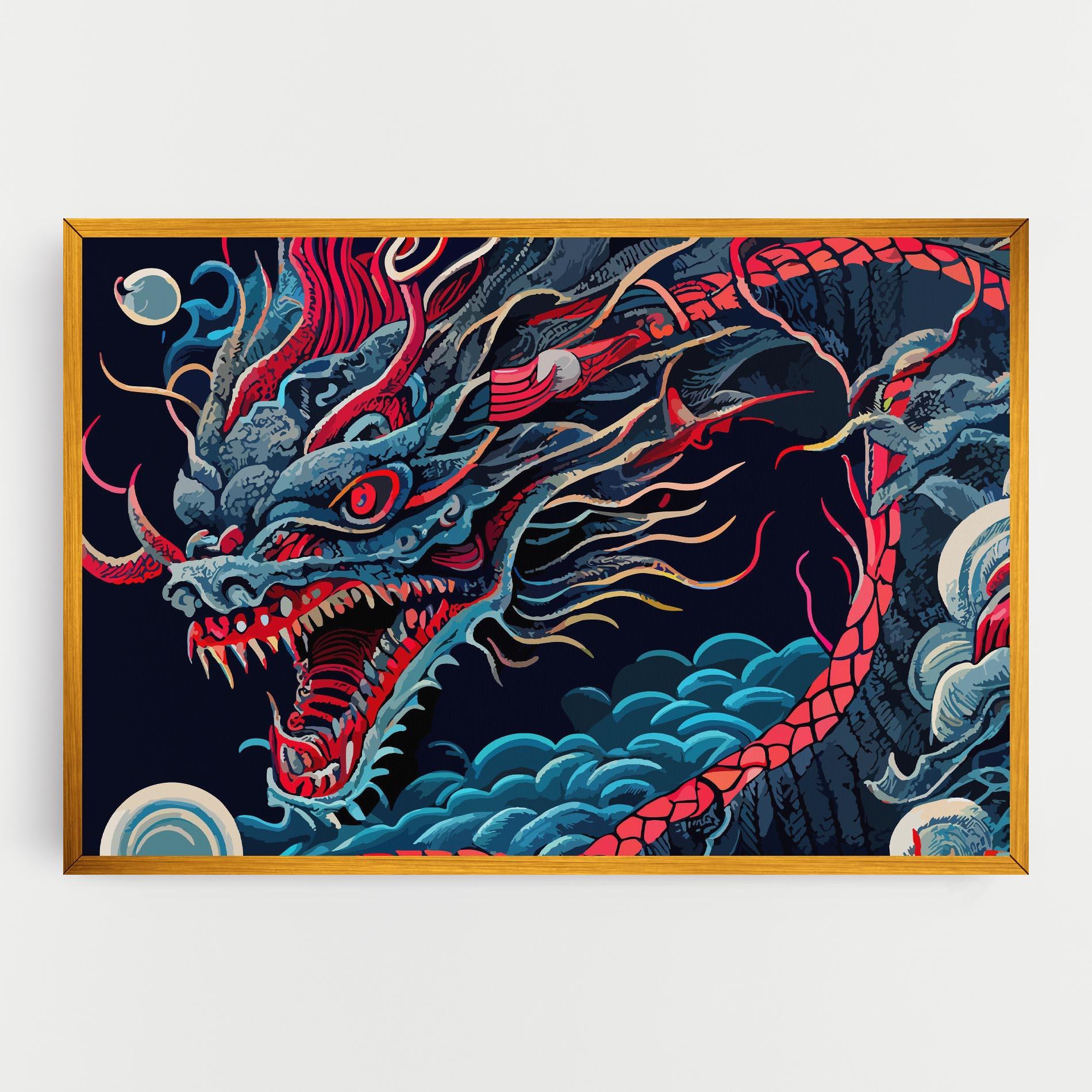 Vászonkép Cloud Dragon mockup 0