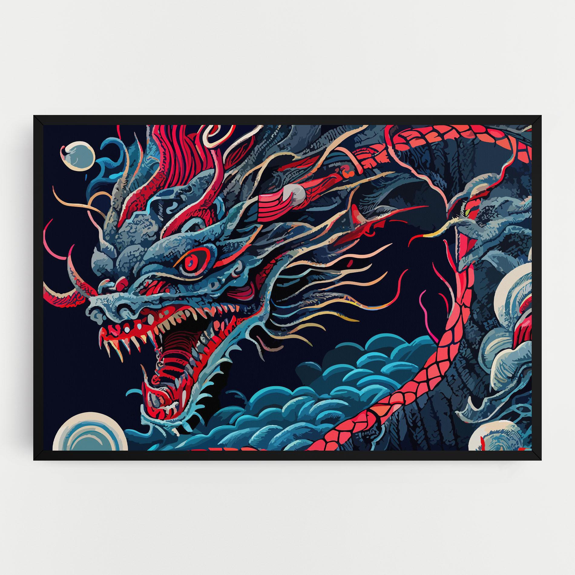 Vászonkép Cloud Dragon mockup 0