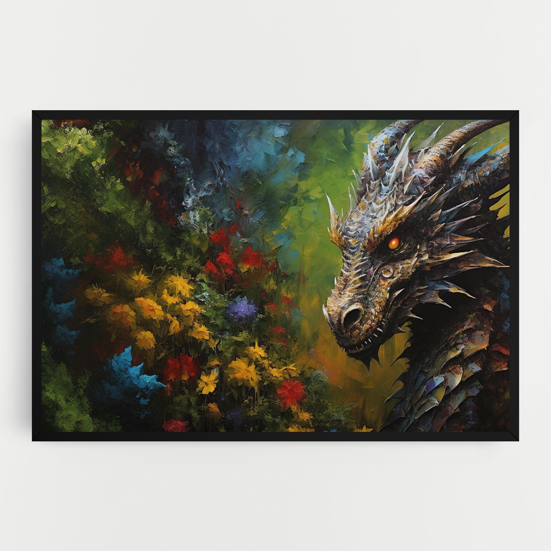 Vászonkép Dragon In Nature mockup 0