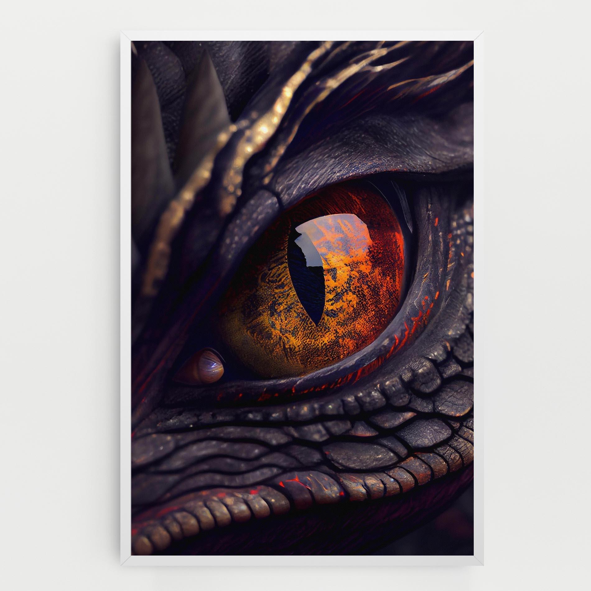 Vászonkép Close Up Red Eye Dragon mockup 0
