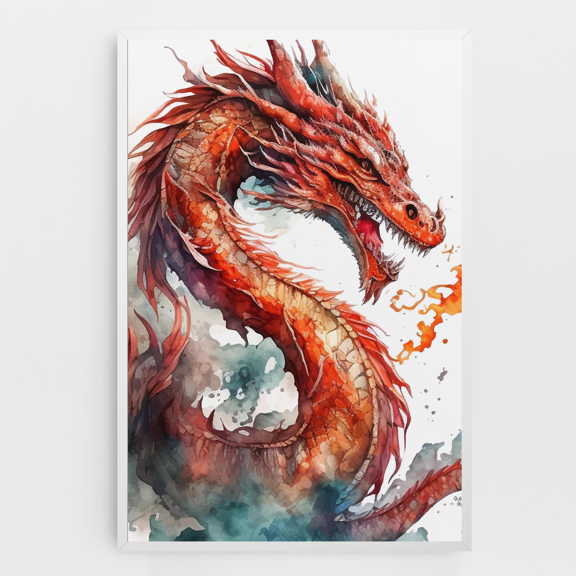 Vászonkép Fire Dragon mockup 0