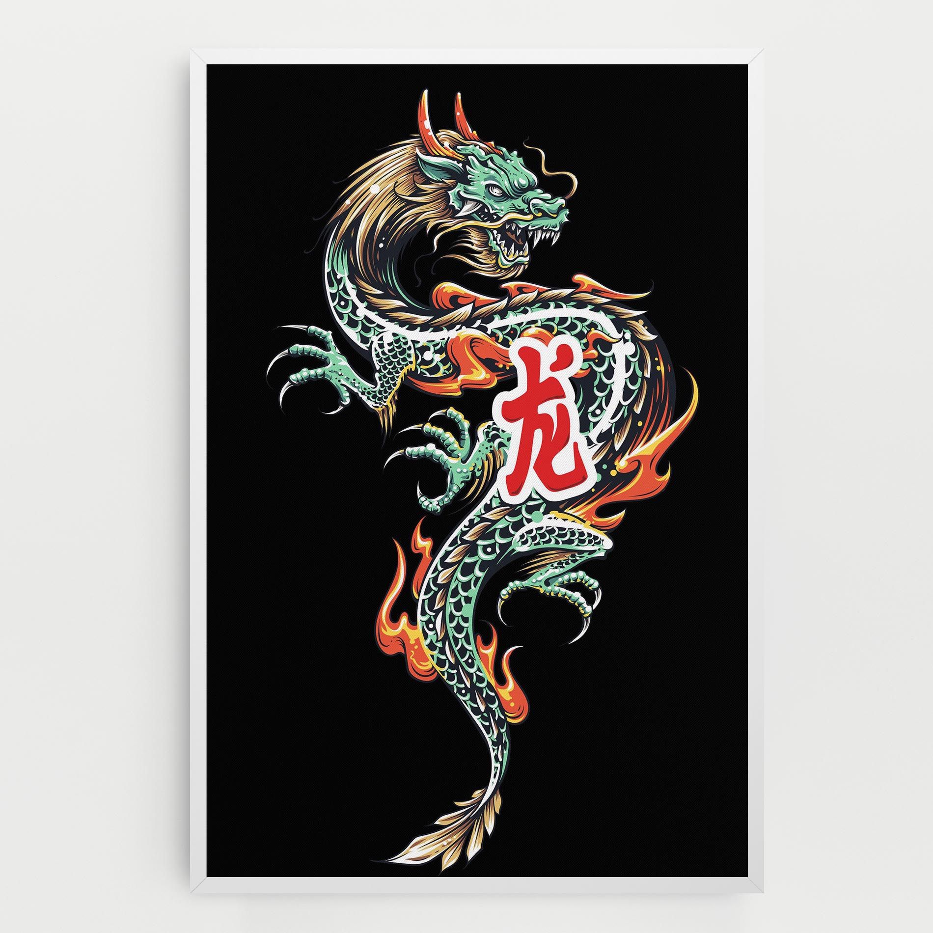 Green Fire Dragon mockup 0