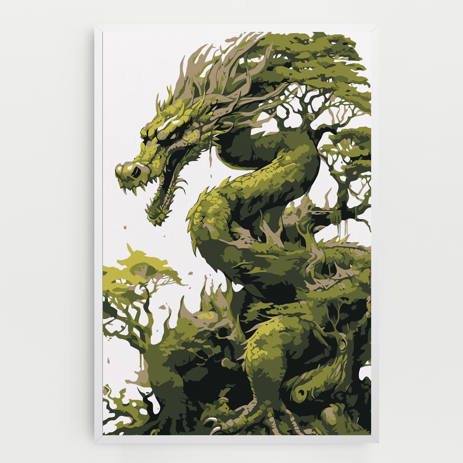 Vászonkép Green Nature Dragon mockup 0