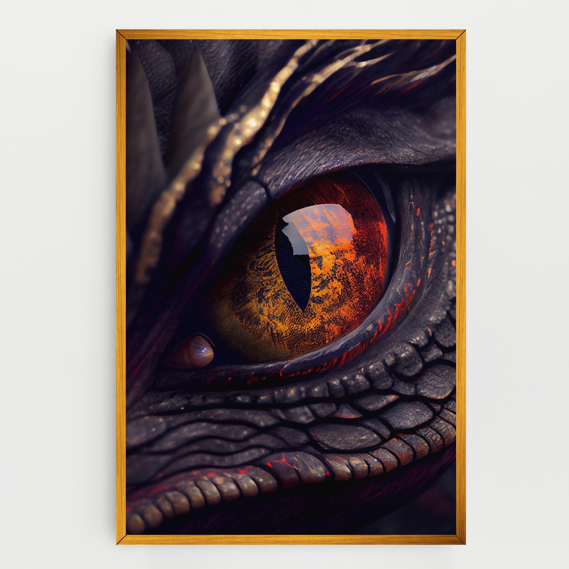 Vászonkép Close Up Red Eye Dragon mockup 0