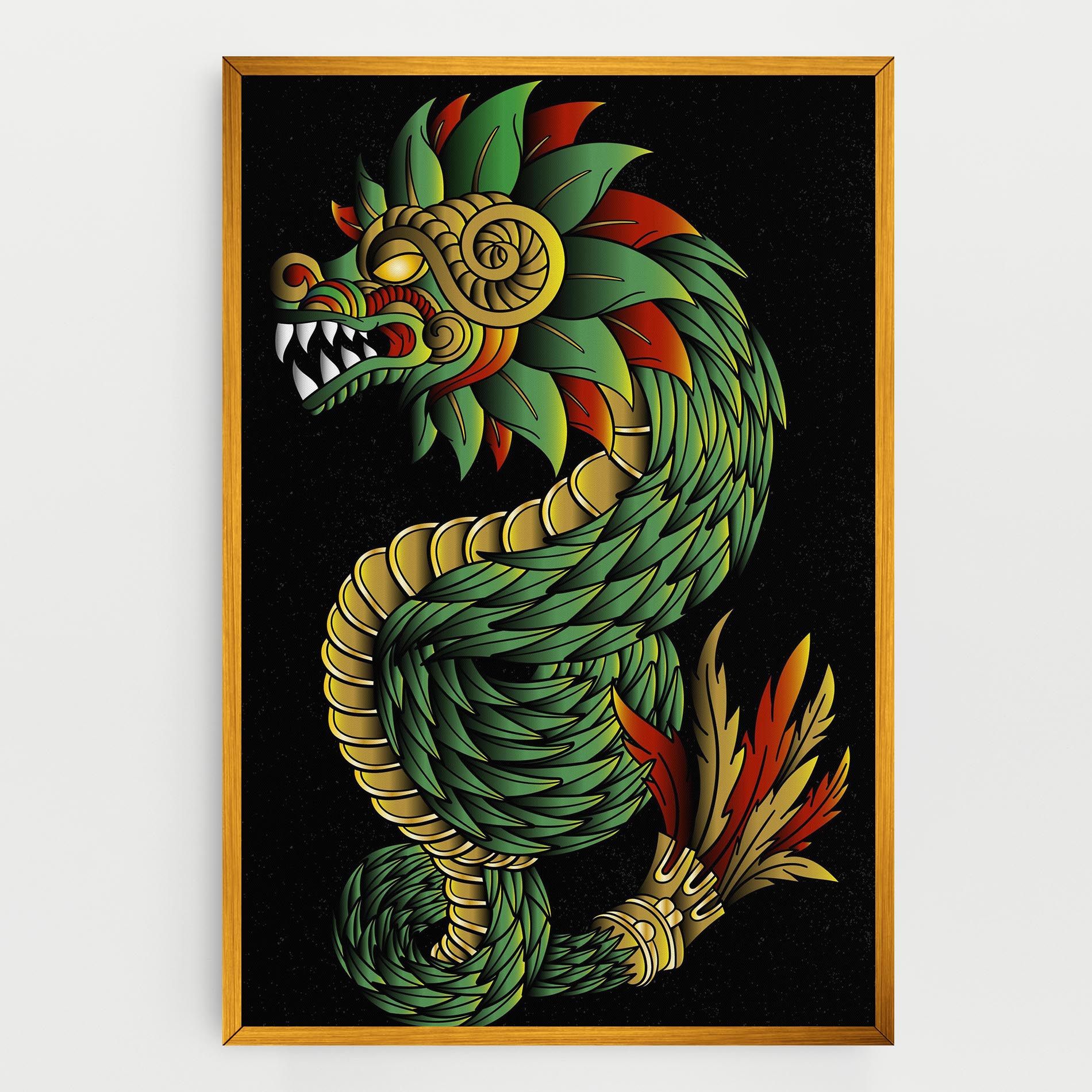 Green Yellow Dragon mockup 0