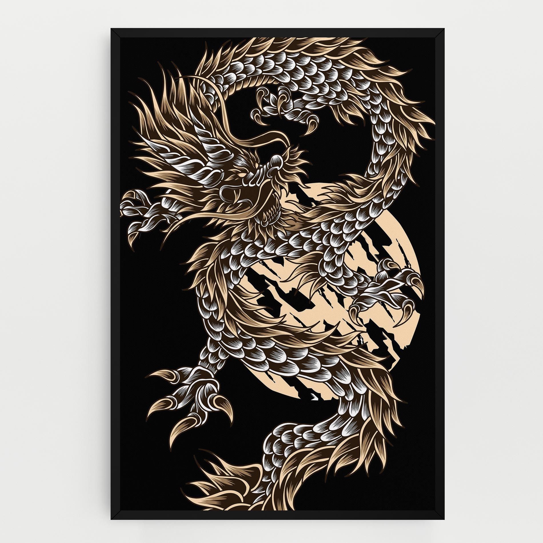 Cream Moon Dragon mockup 0