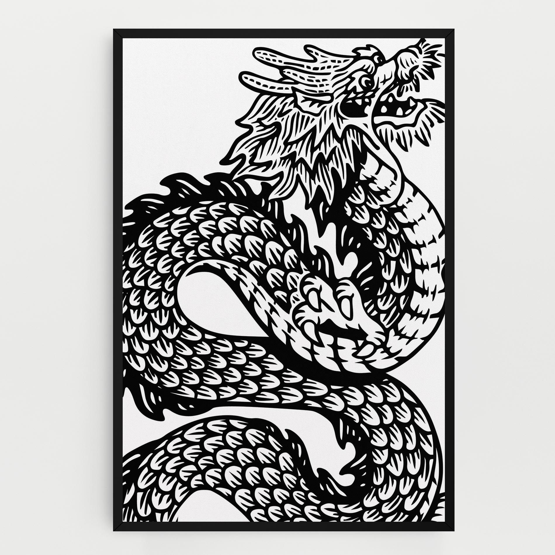 Dragon Black Line mockup 0