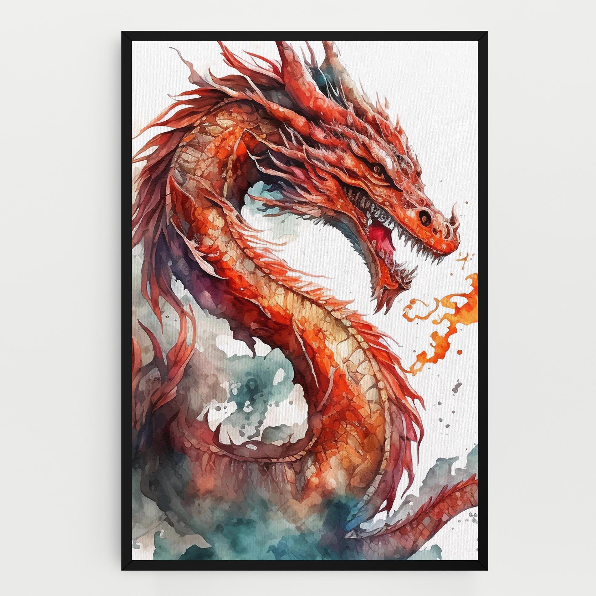 Vászonkép Fire Dragon mockup 0