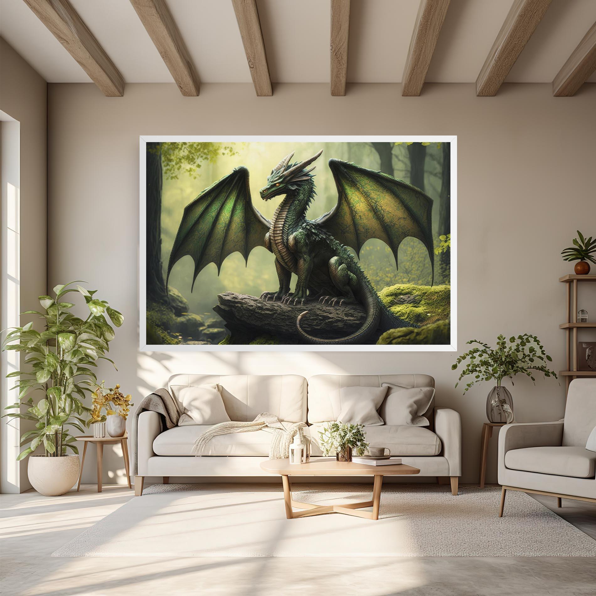 Vászonkép Green Dragon mockup 6