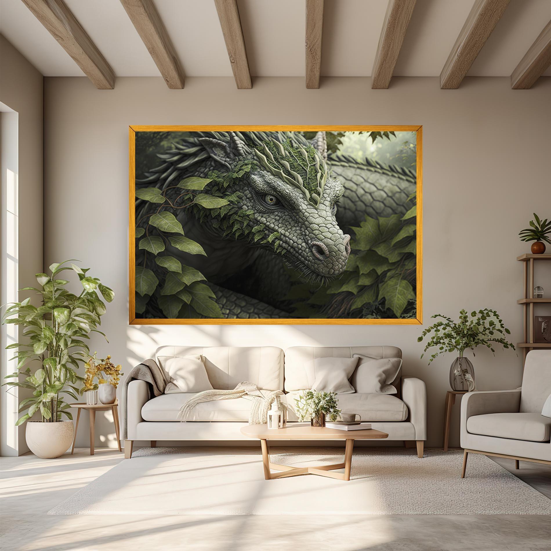 Vászonkép Ancient Forest Dragon mockup 6