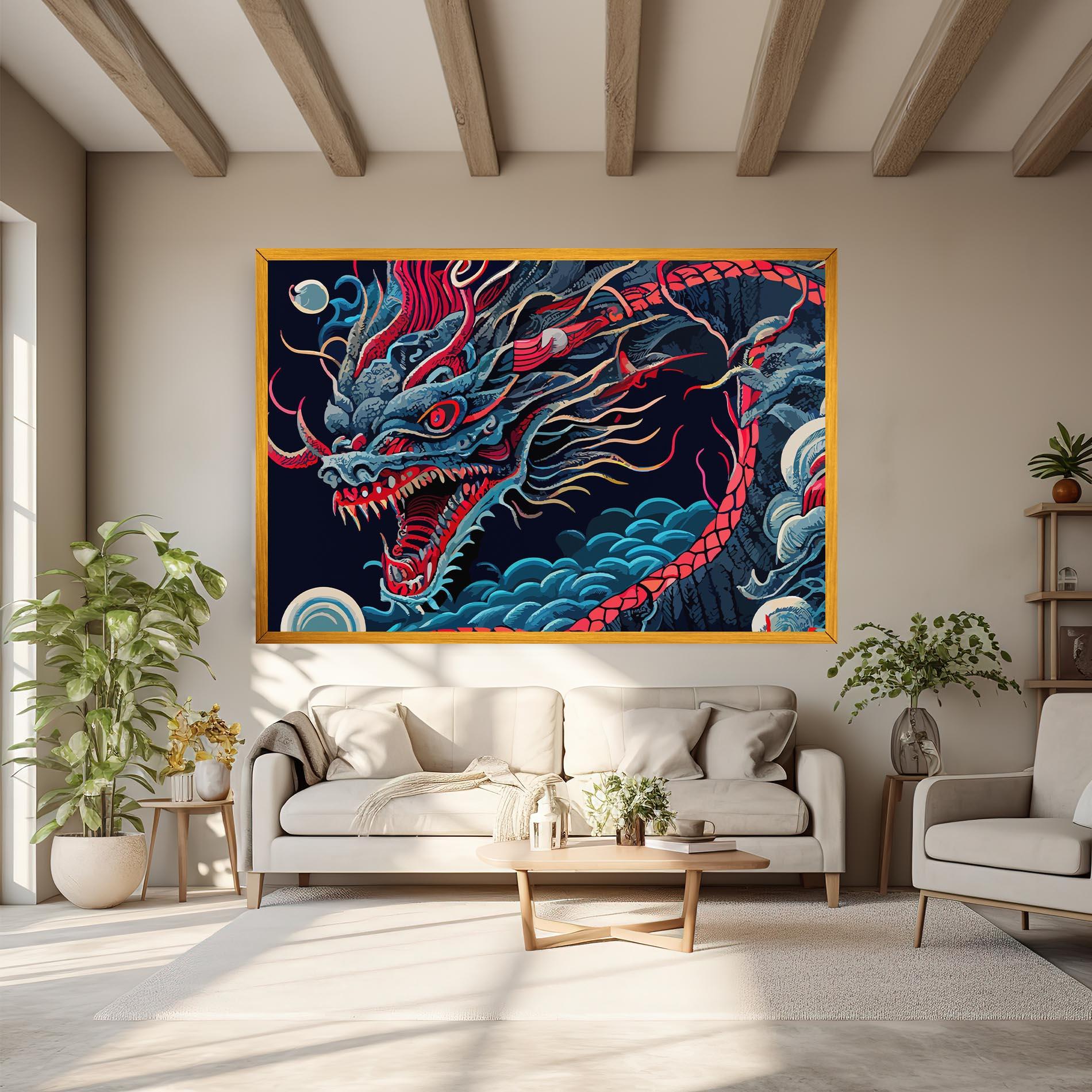 Vászonkép Cloud Dragon mockup 6