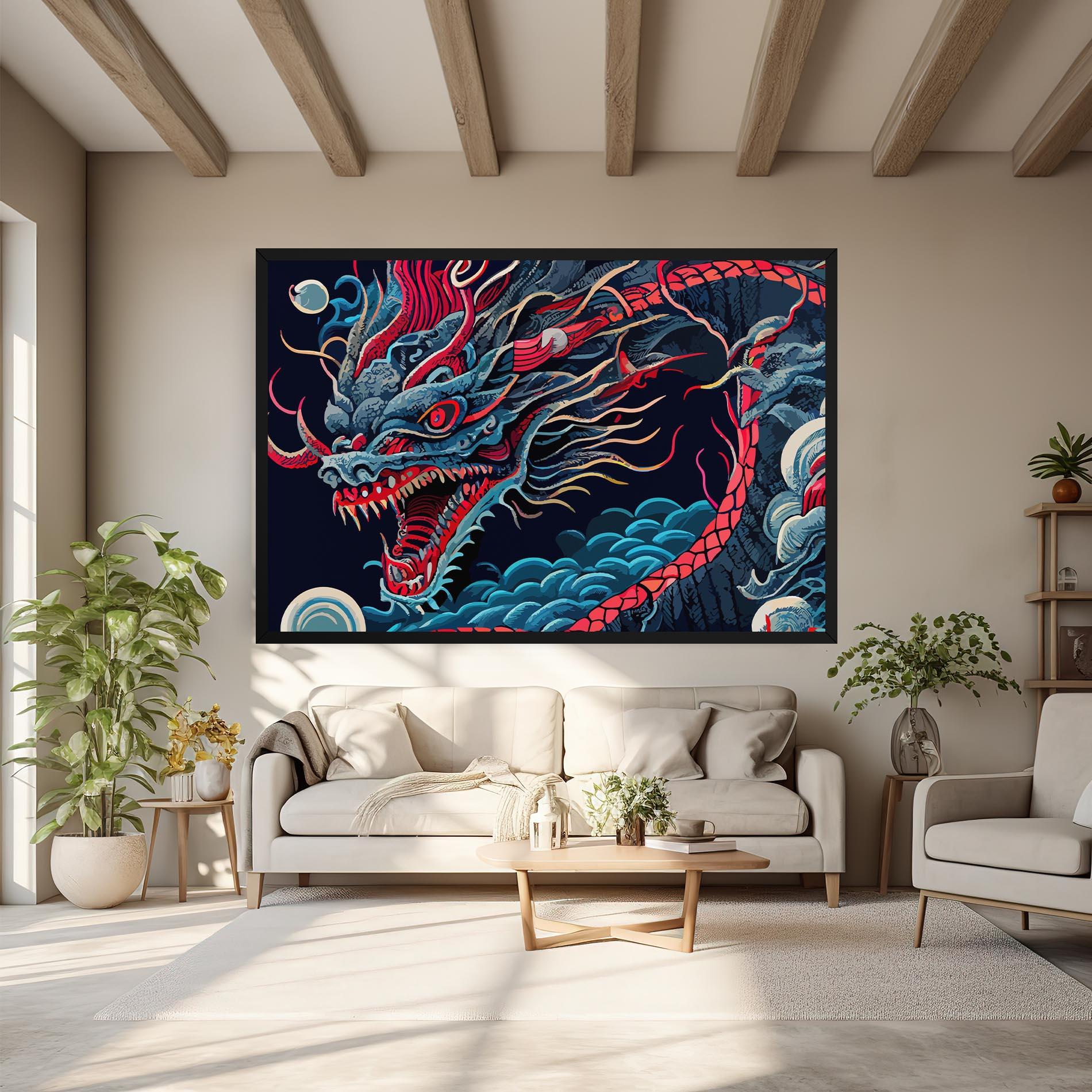 Vászonkép Cloud Dragon mockup 6