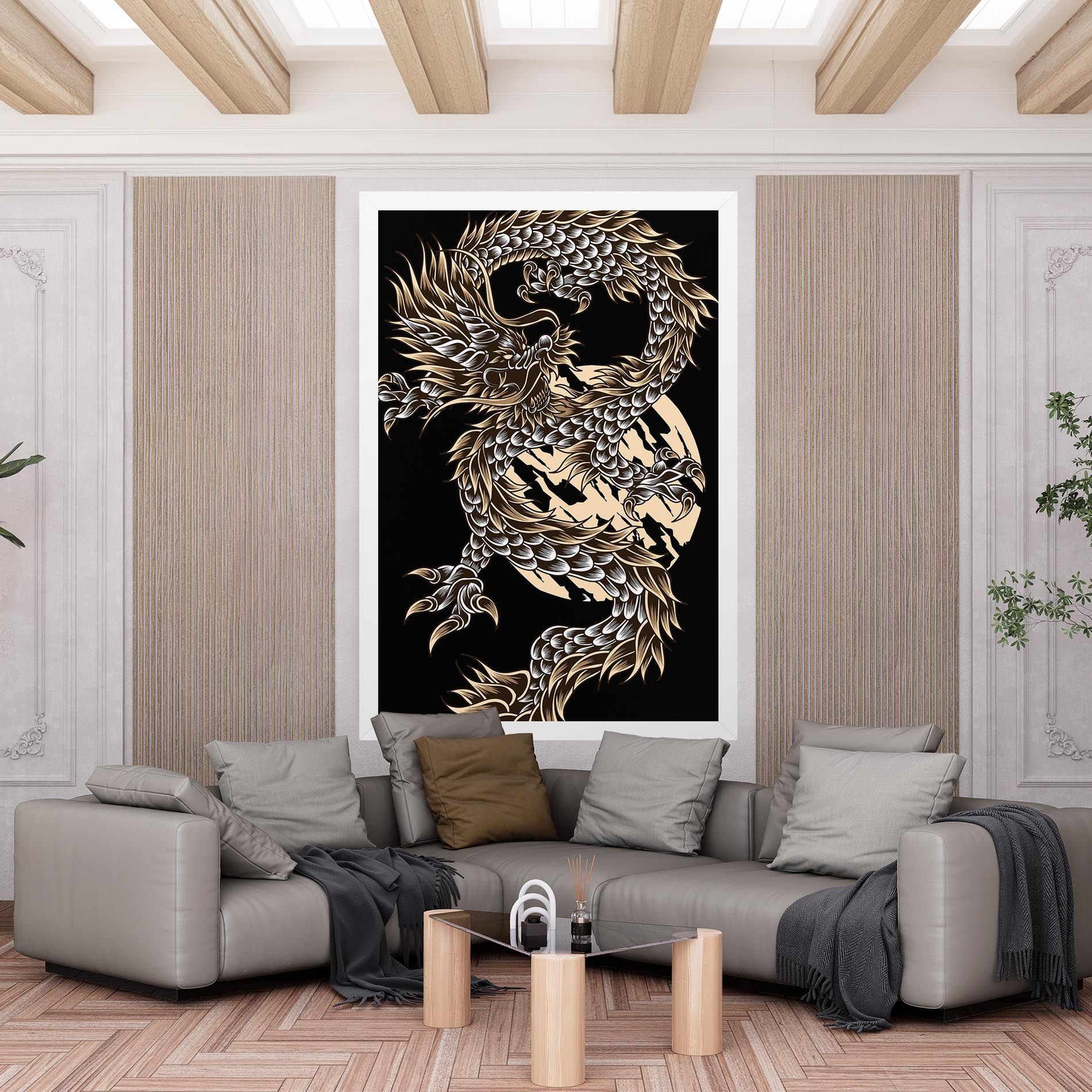 Cream Moon Dragon mockup 6