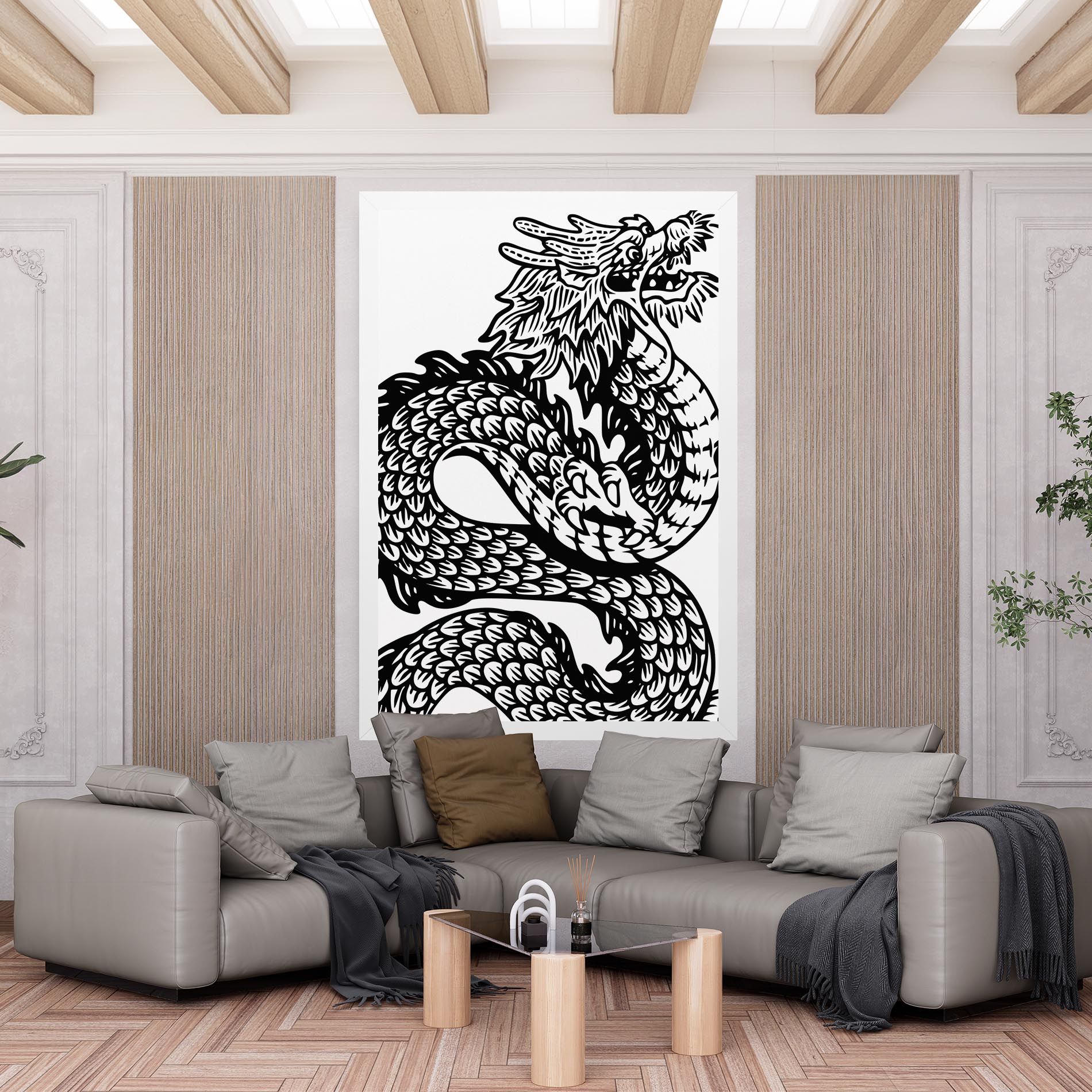 Dragon Black Line mockup 6