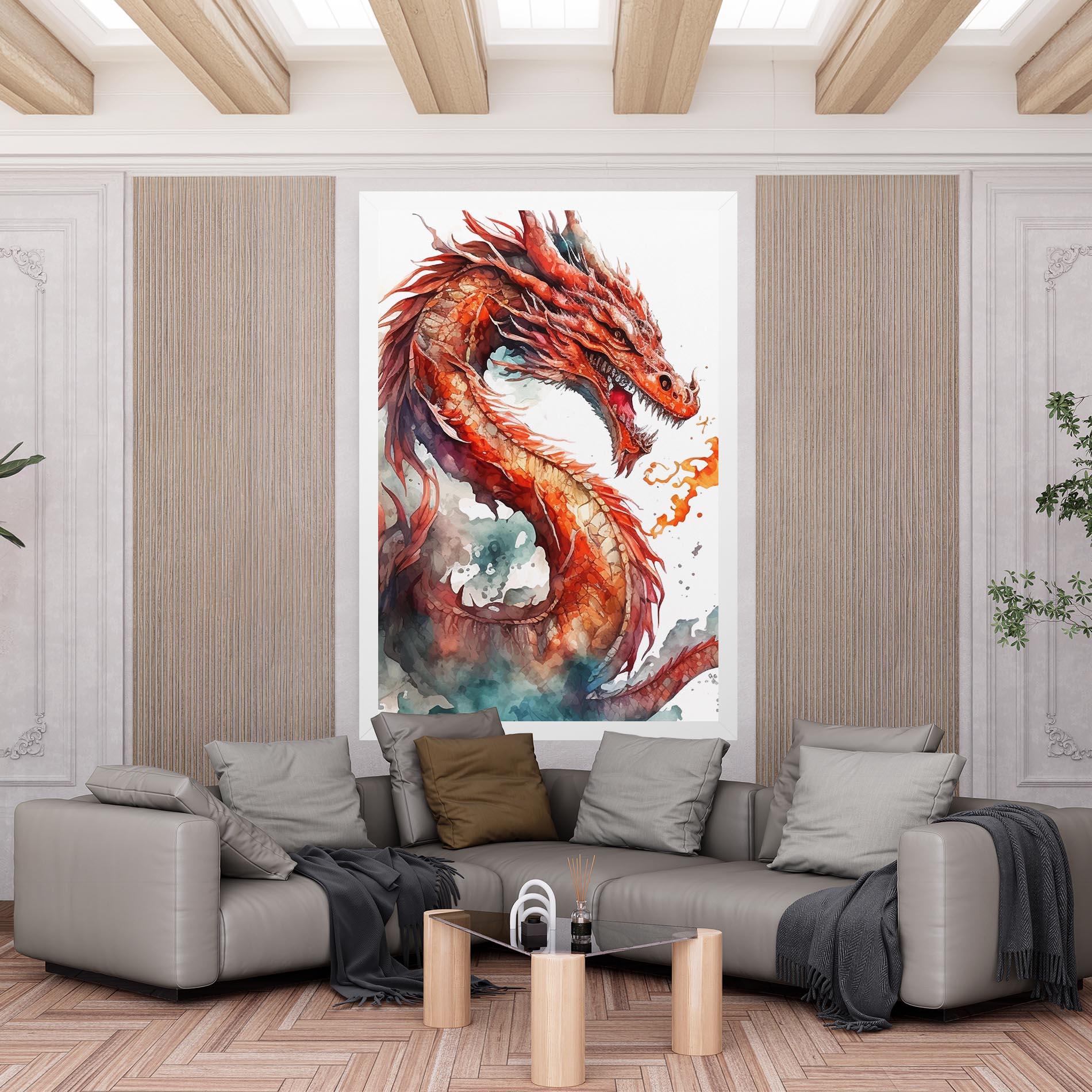 Vászonkép Fire Dragon mockup 6