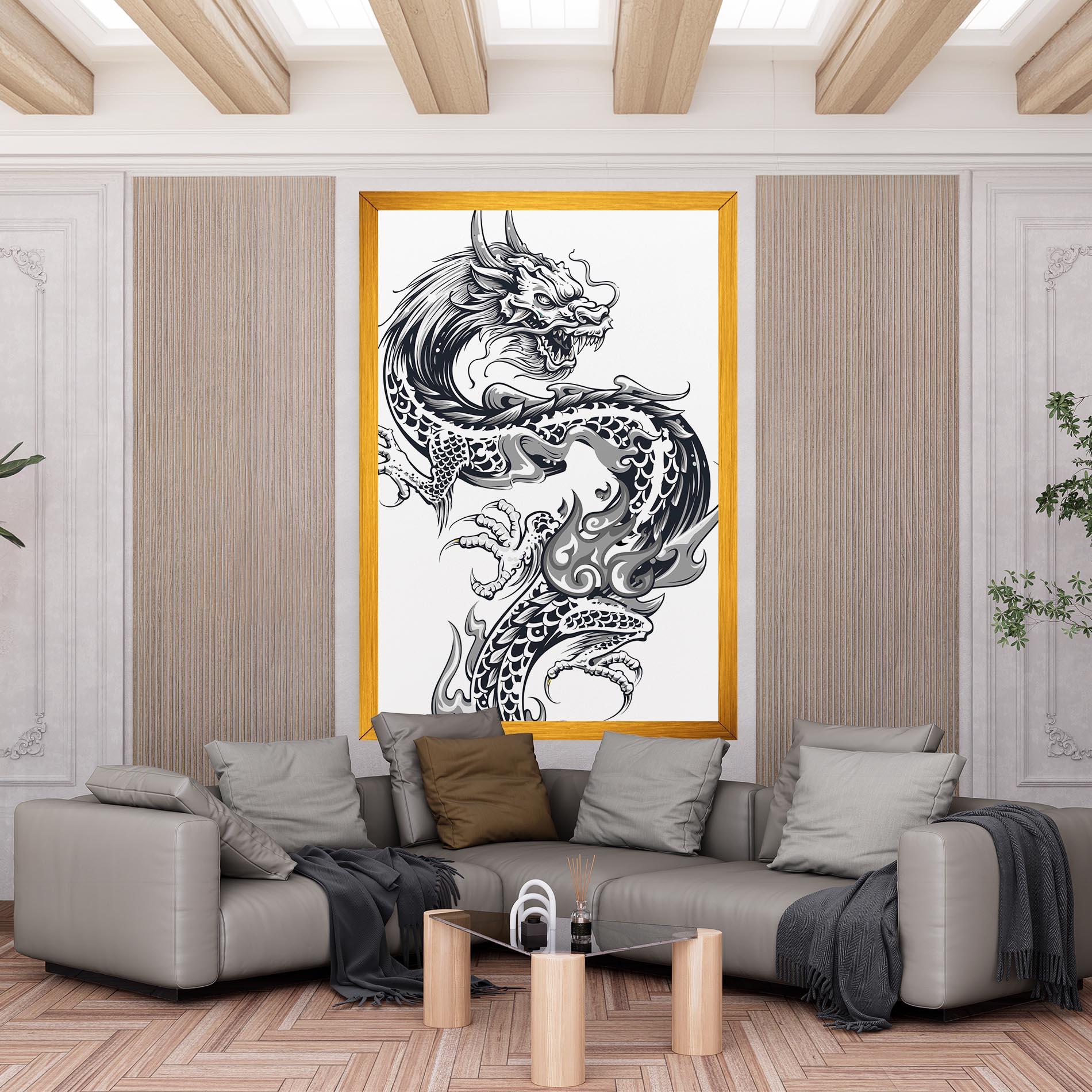 Vászonkép Dragon Line mockup 6