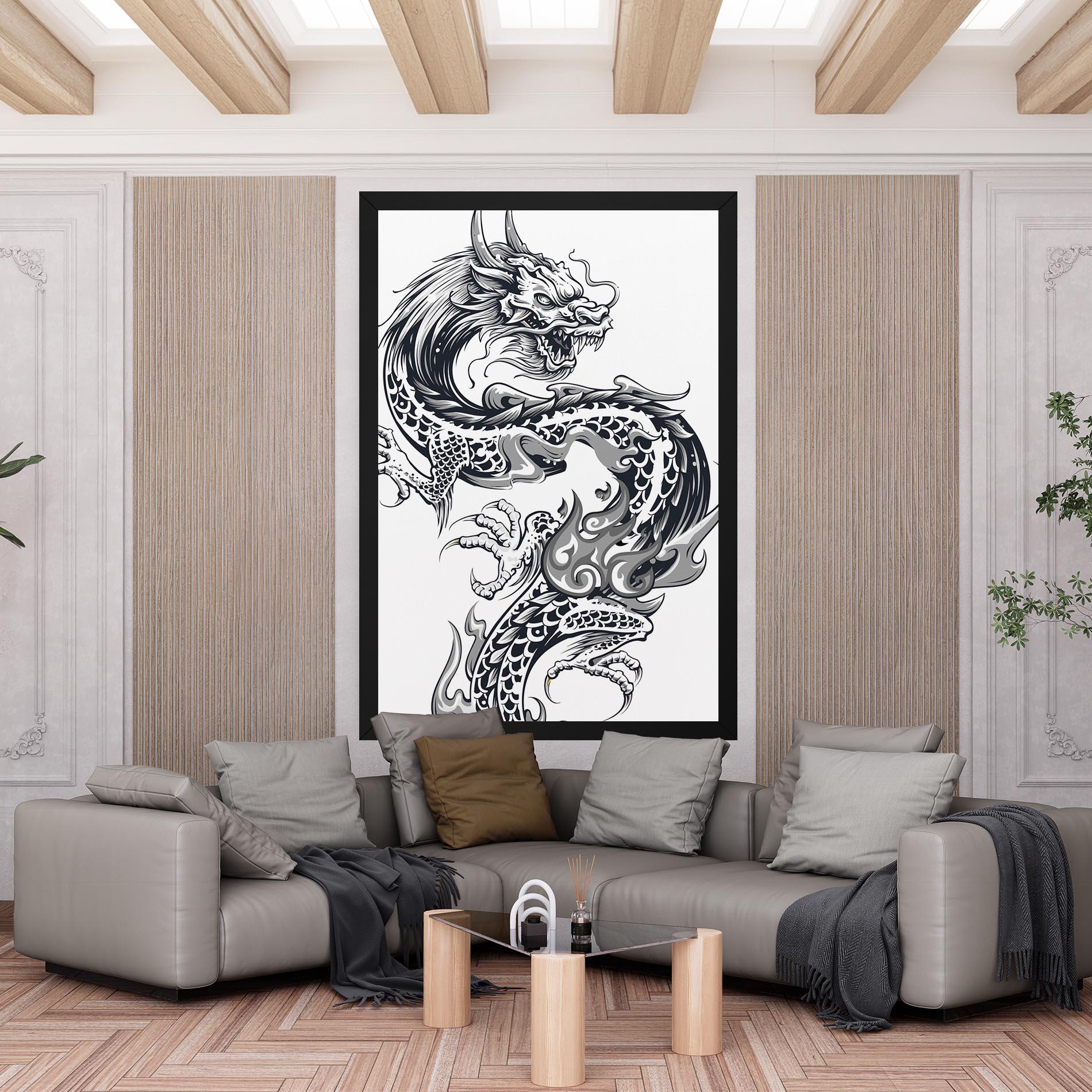 Vászonkép Dragon Line mockup 6