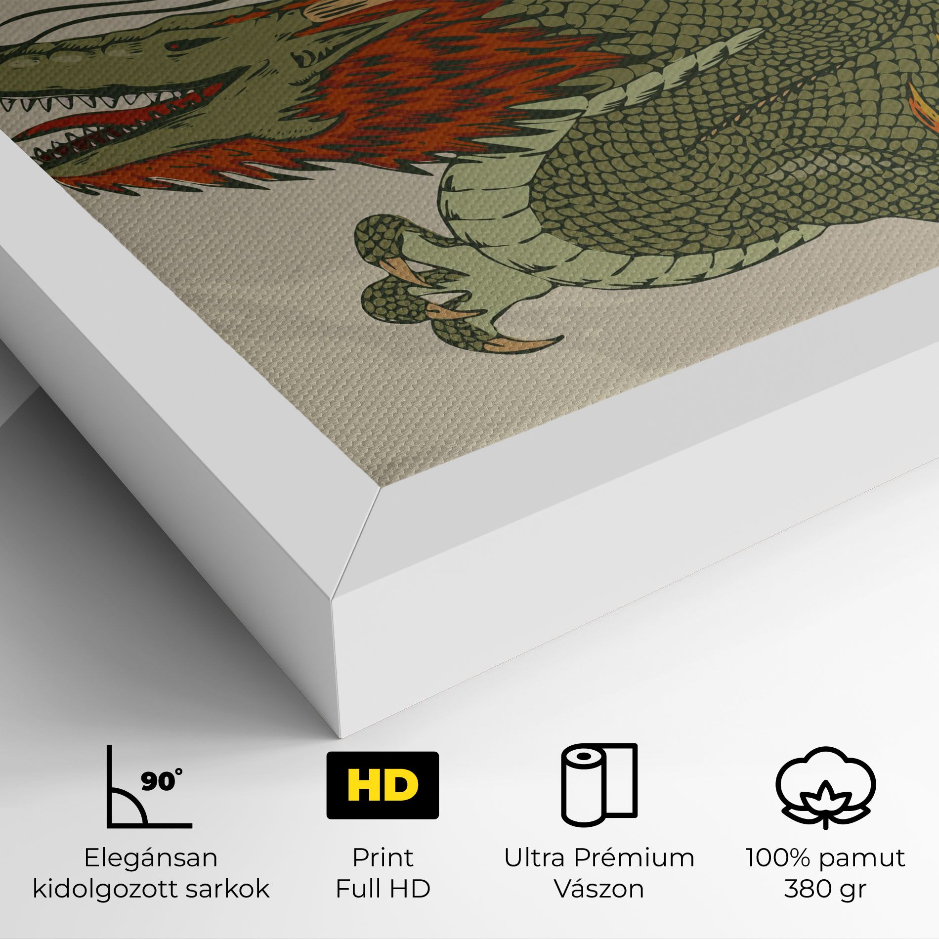 Chinese Dragon Green mockup 4