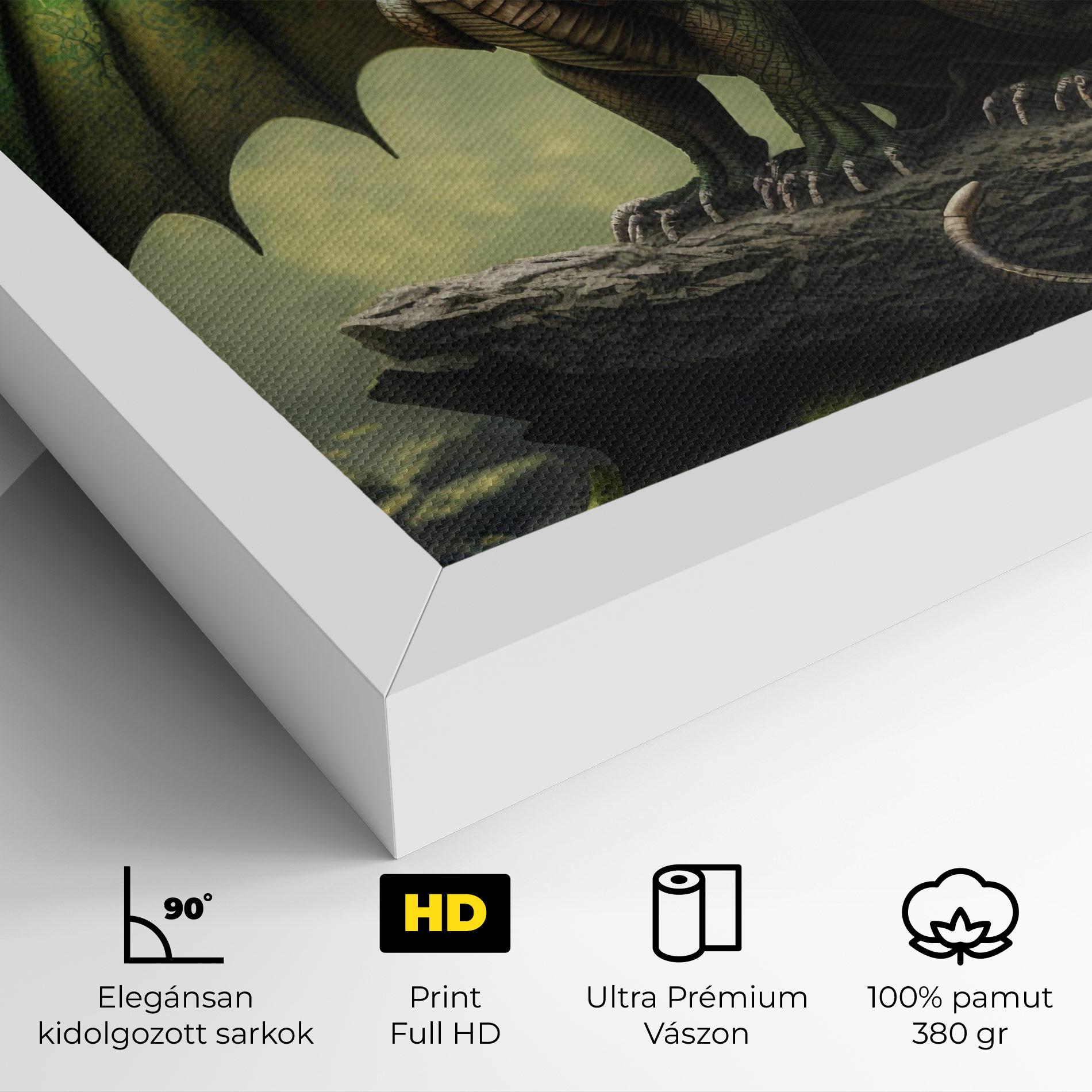 Vászonkép Green Dragon mockup 4