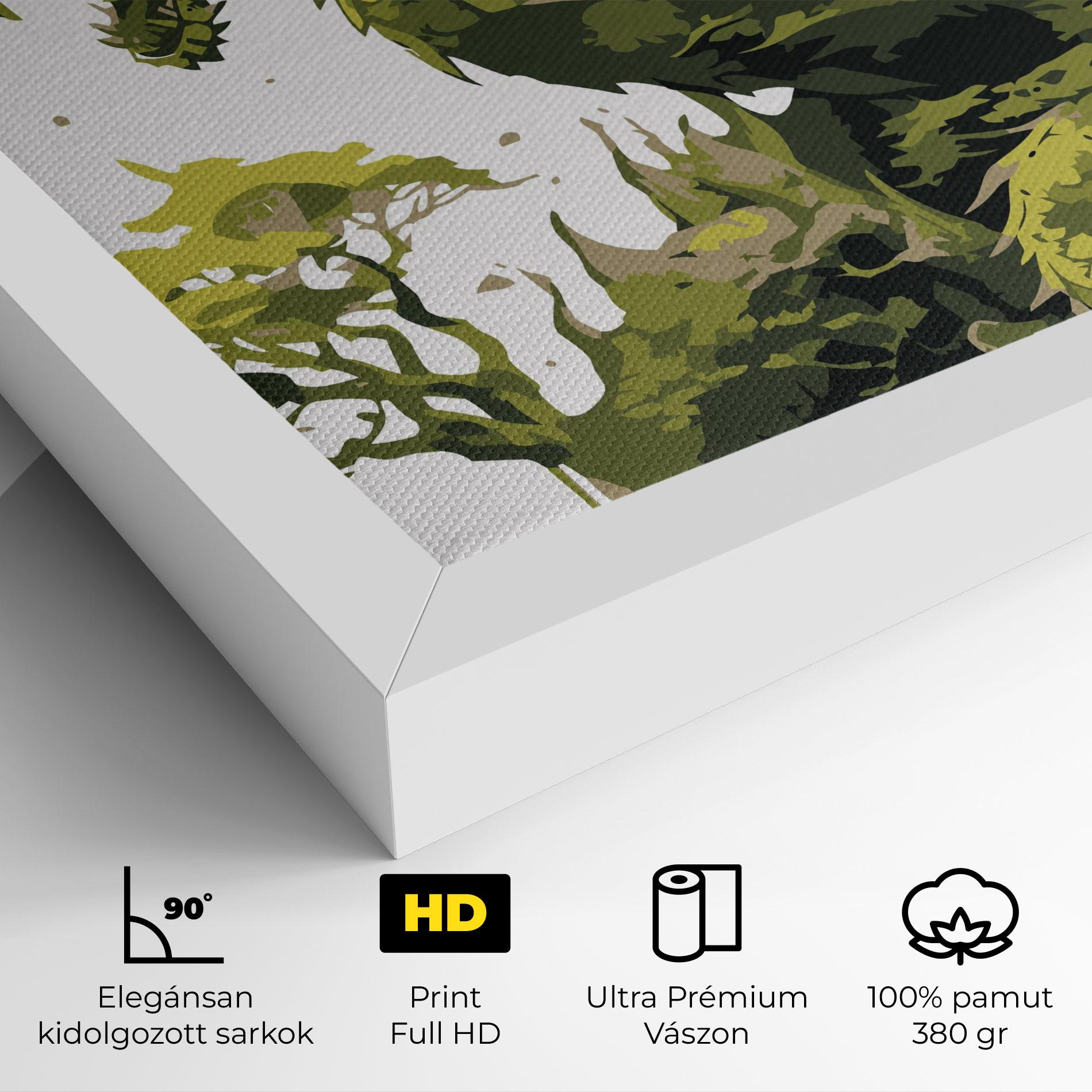 Vászonkép Green Nature Dragon mockup 4