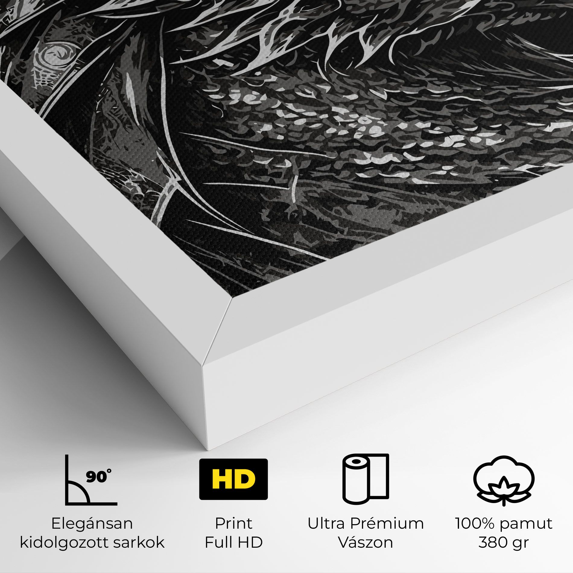Grey White Dragon mockup 4